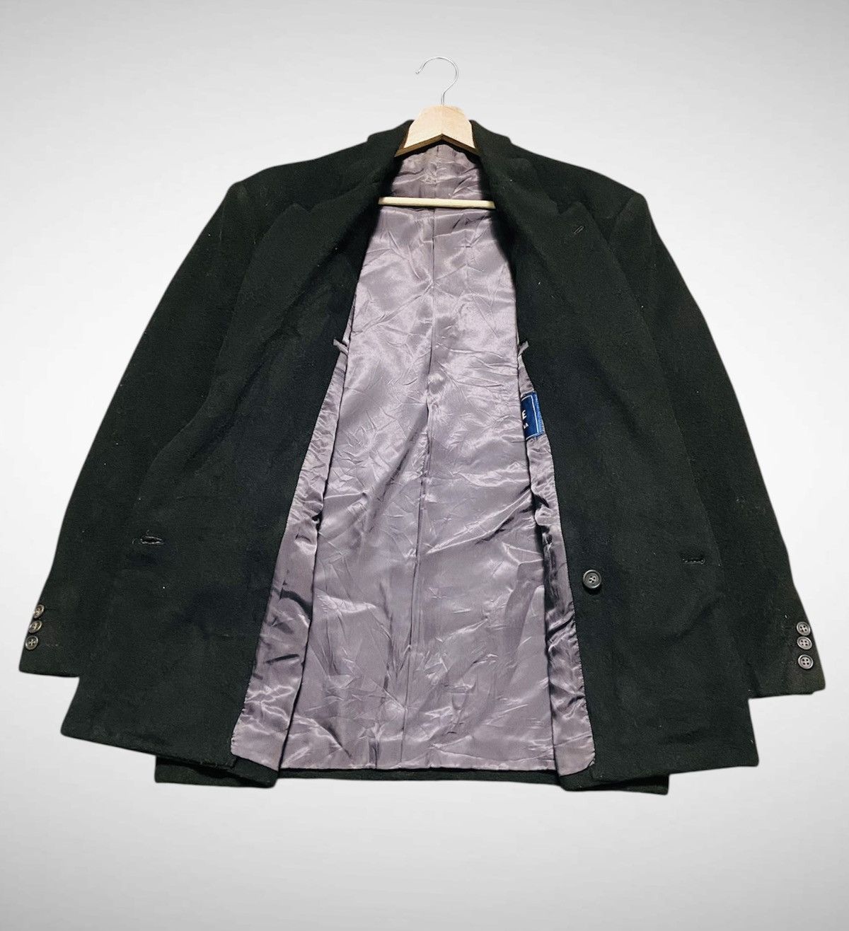 Tete Homme Vintage 90s Tete Homme Wool Jacket Size US L / EU 52-54 / 3 - 3 Thumbnail