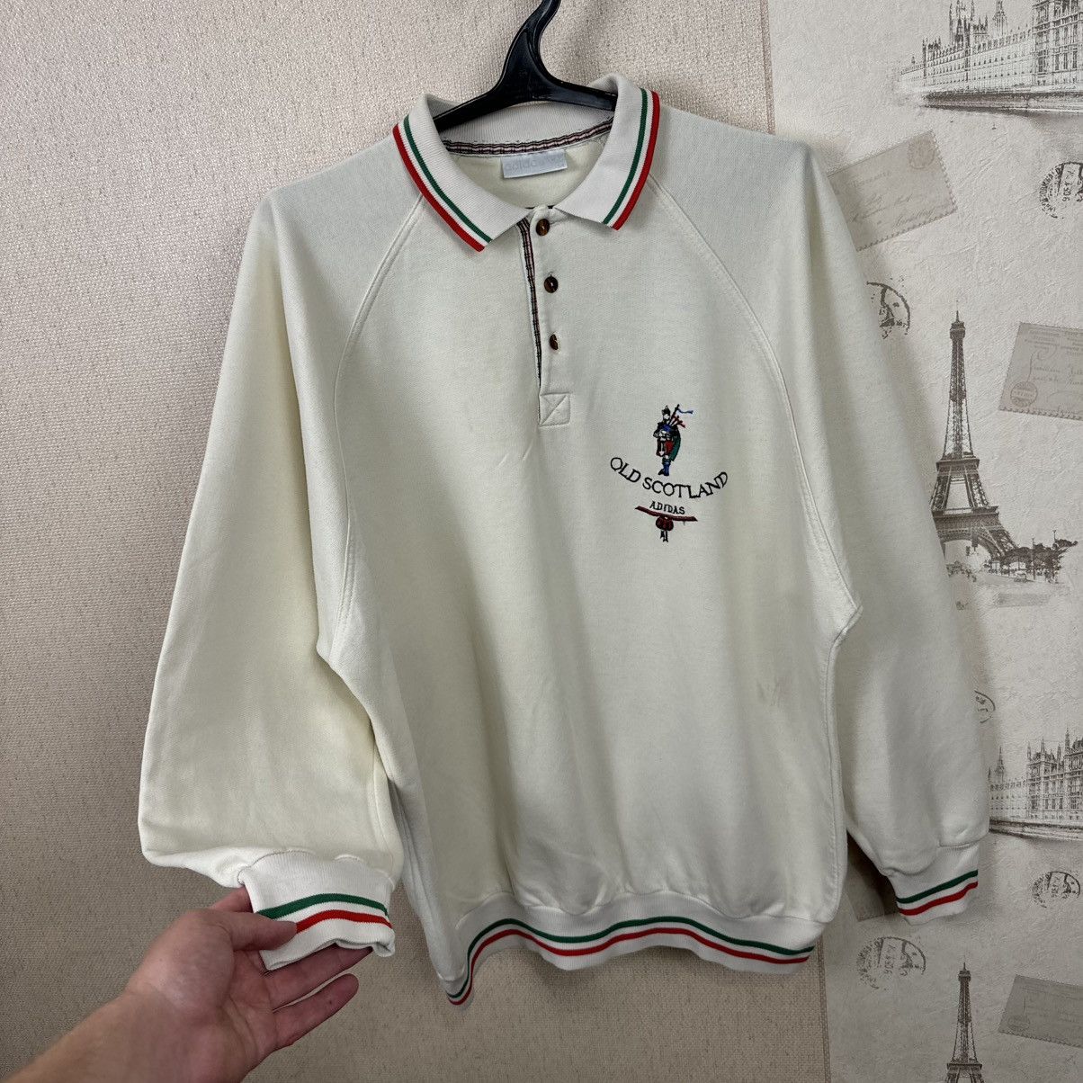 Adidas Vintage Adidas Old Scotland Sweartshirt Sz L Beige Mens Size US L / EU 52-54 / 3 - 17 Thumbnail