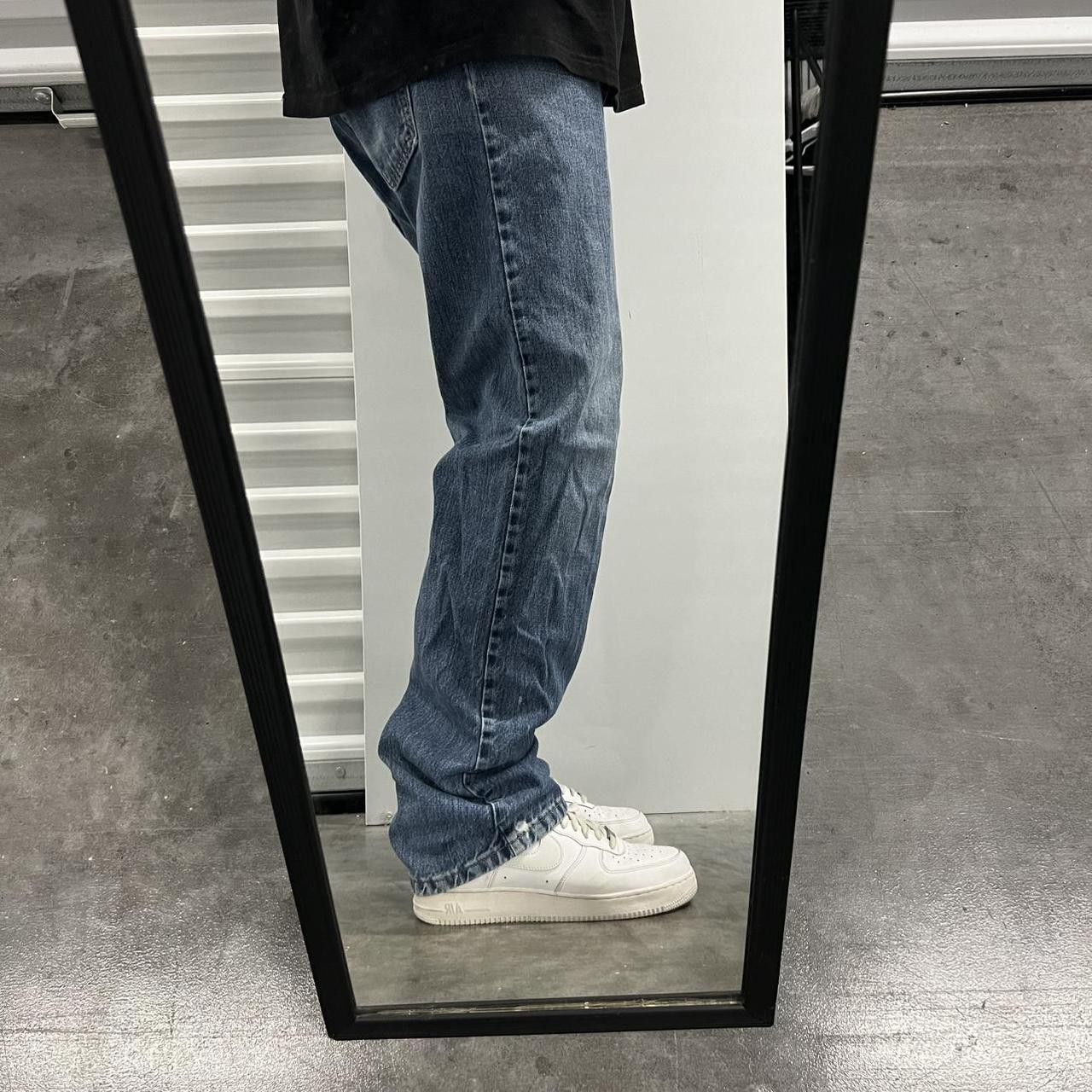 Japanese Brand × Vintage Vintage Y2K Grunge Paint Splatter Medium Wash Denim Jeans! Size US 35 - 2 Thumbnail