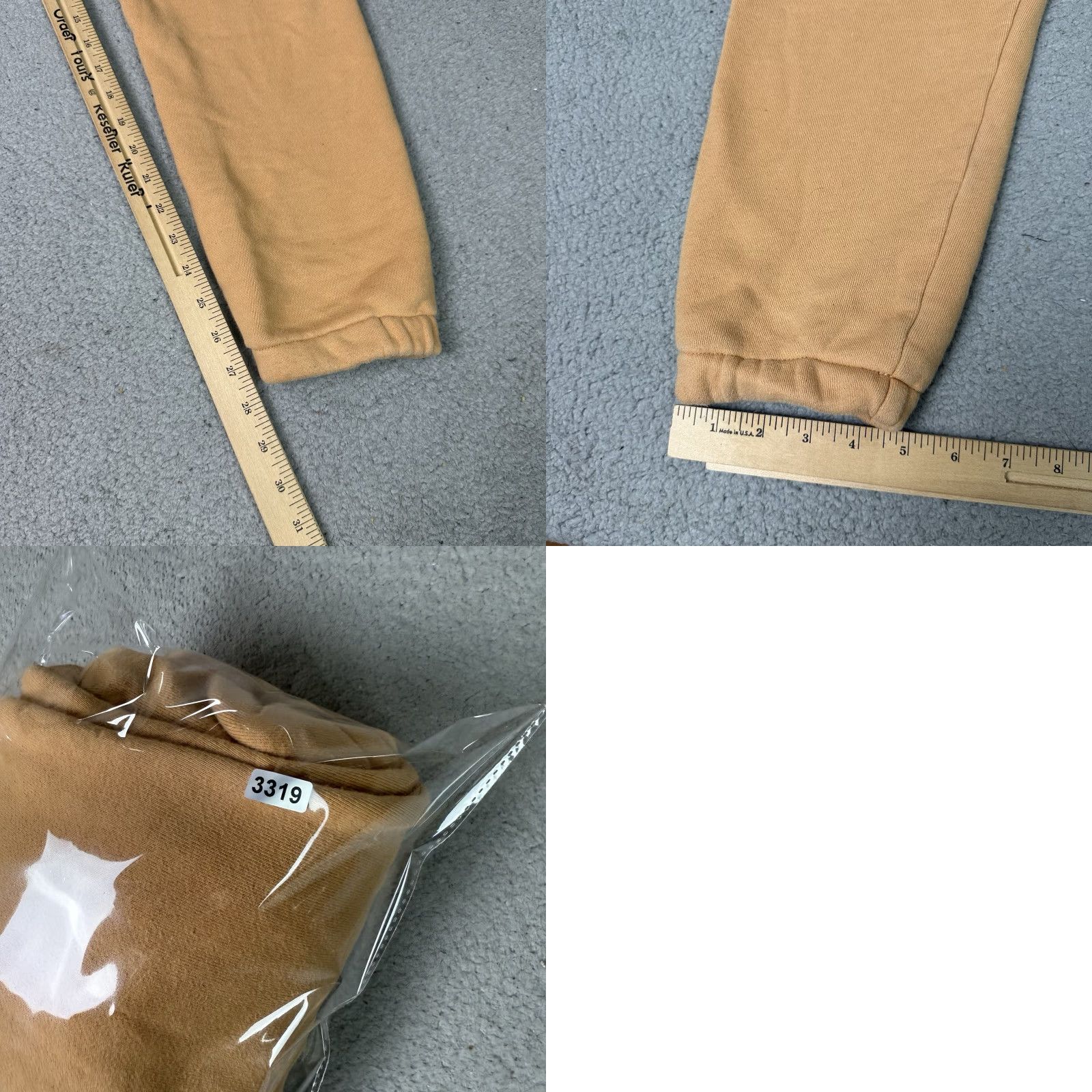 Vintage Ice Cream Sweatpants Mens L Orange Dog Graphic Print Pockets Distressed Casual Activewear Tapered Relaxed Fit Pants Size US 33 - 10 Thumbnail
