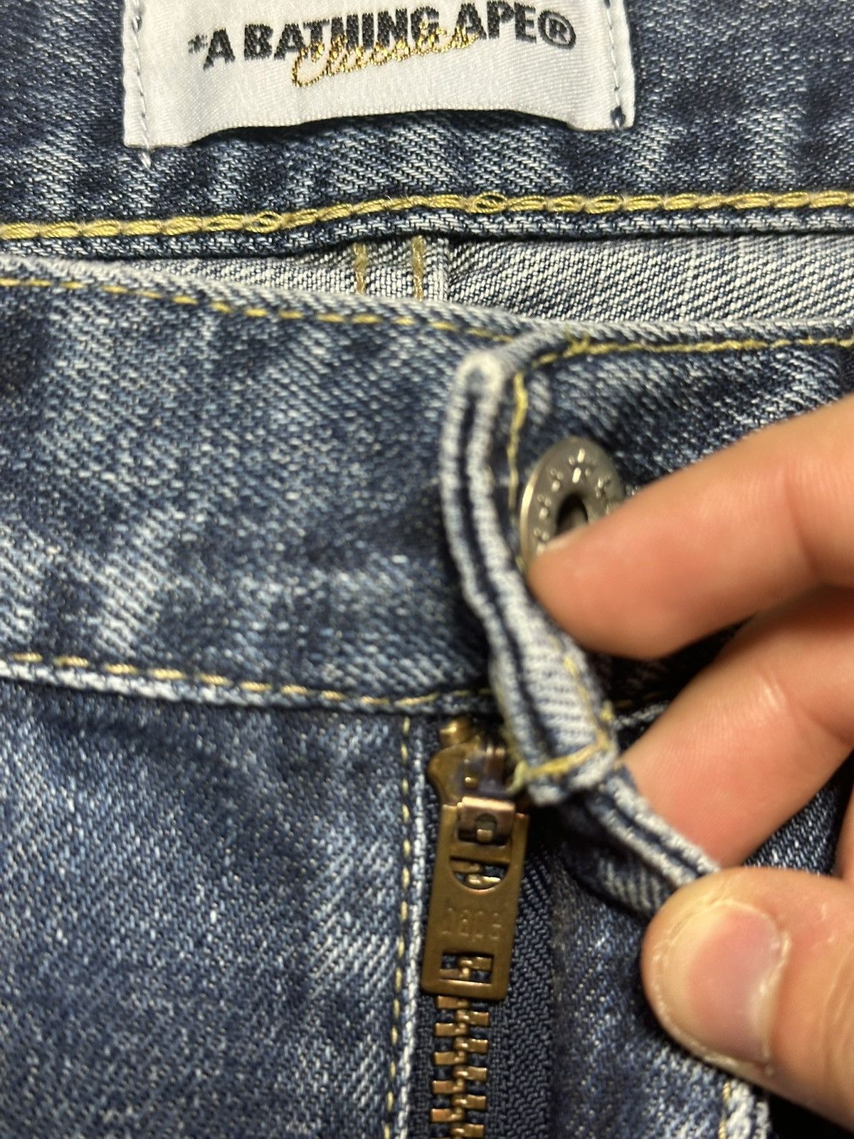 Bape Vintage Bape Embroidered Jeans Size US 32 / EU 48 - 11 Thumbnail