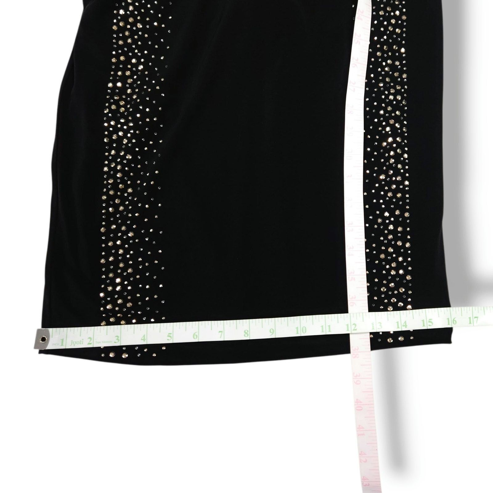 Calvin Klein Calvin Klein Black Sleeveless Dress 2 Embellished Size XS / US 0-2 / IT 36-38 - 9 Thumbnail