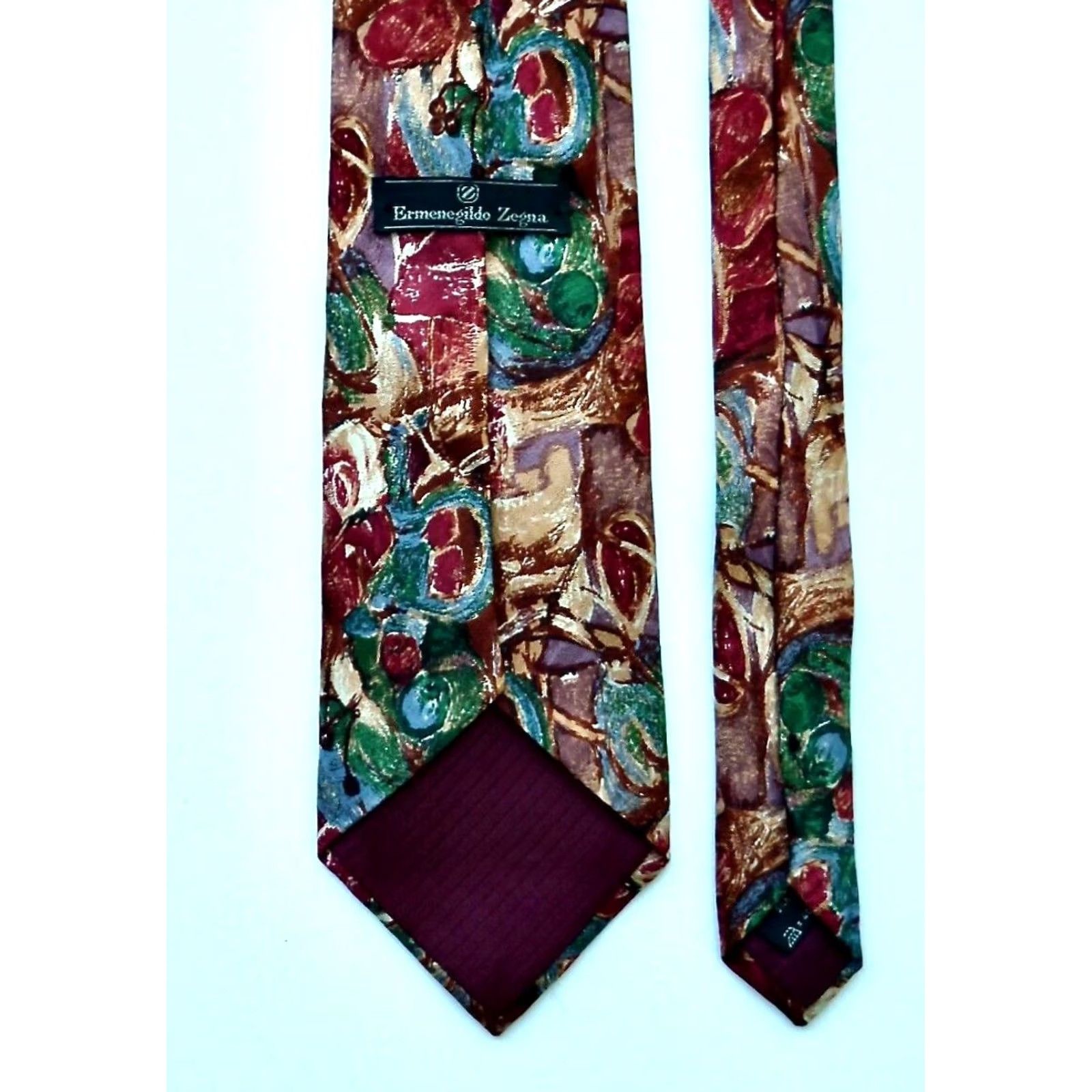 Ermenegildo Zegna Ermenegildo Zegna Tie Silk Luxury Abstract Made in Italy Men's Size ONE SIZE - 5 Thumbnail