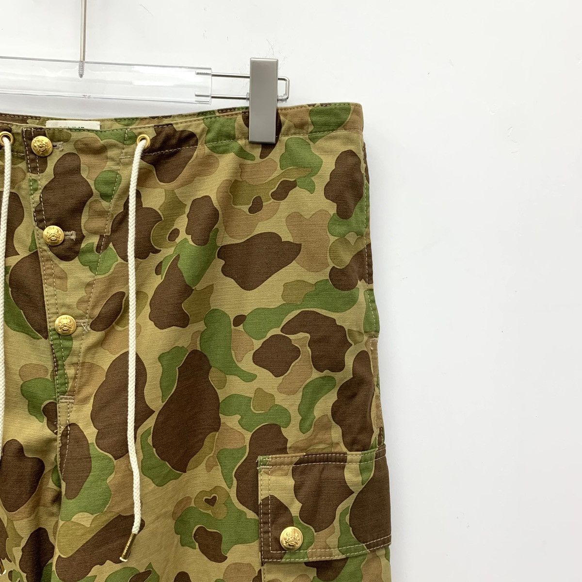 Celine Celine Color-block Camouflage Cotton Cargo Pants K26WX Size 27" / US 4 / IT 40 - 3 Thumbnail