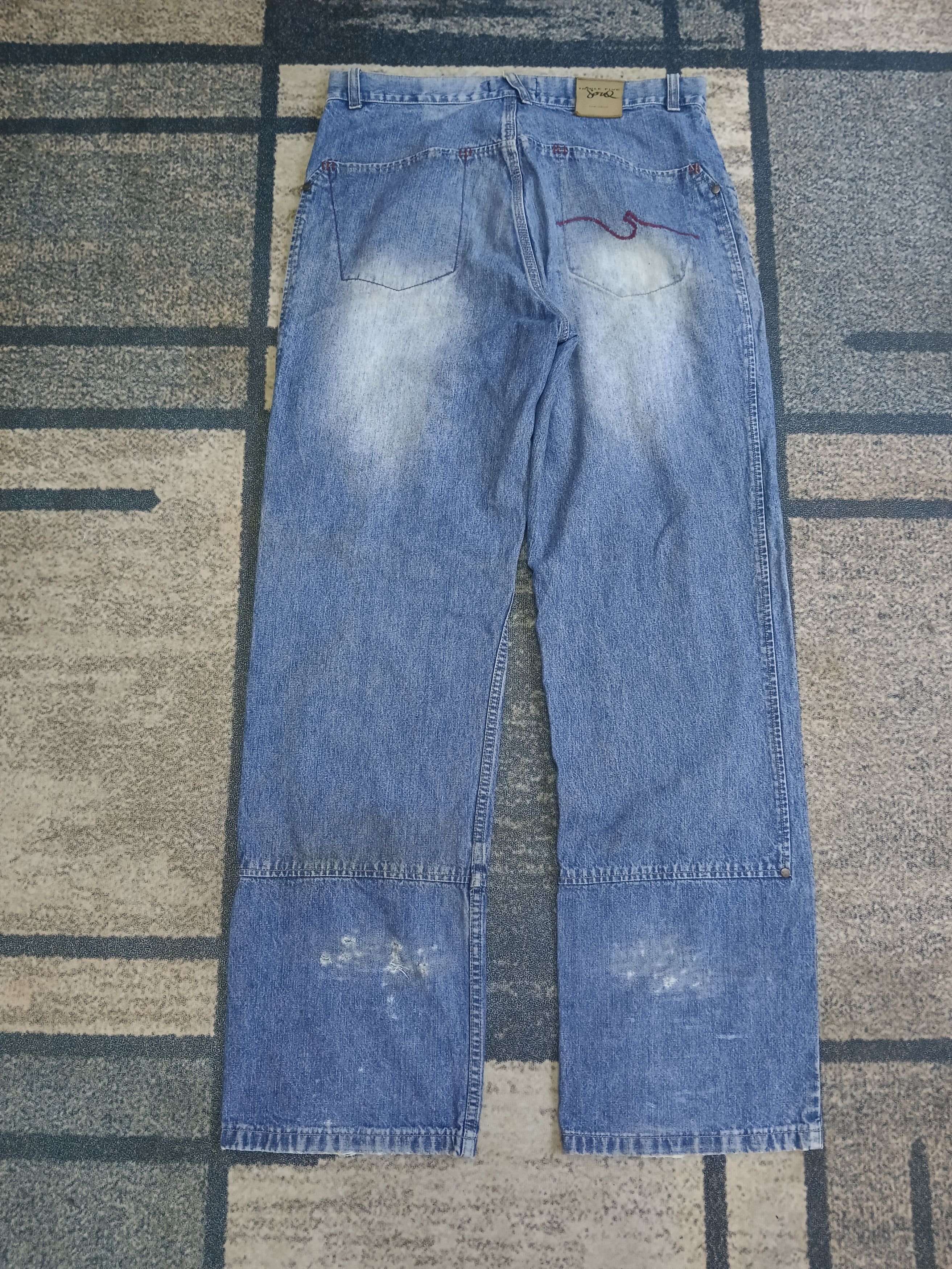 Japanese Brand TRENDING WIDE PANTS BAGGY🔥SICK TRIPLE FIVE NYC DENIM PANTS Size US 34 / EU 50 - 3 Thumbnail