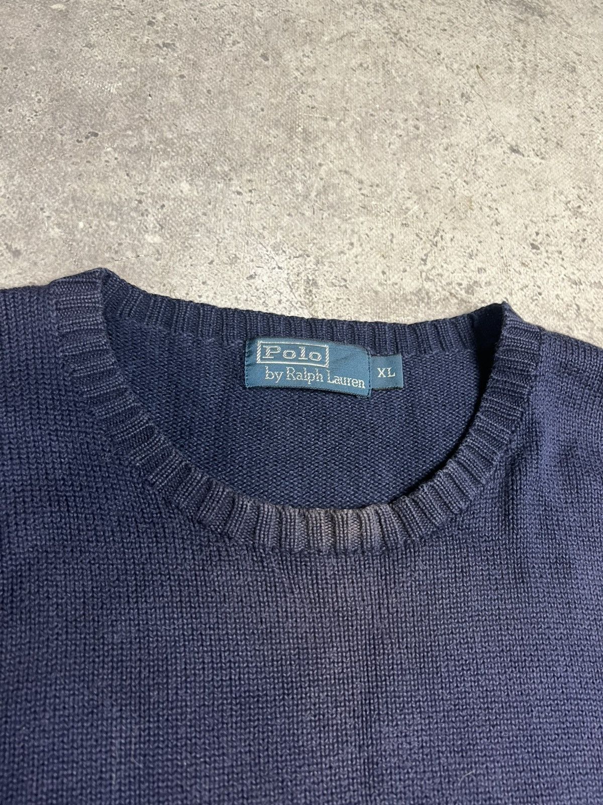 Ralph Lauren Polo Ralph Lauren Sweater Pullover Blue Cotton 90s Classic Size US XL / EU 56 / 4 - 3 Thumbnail
