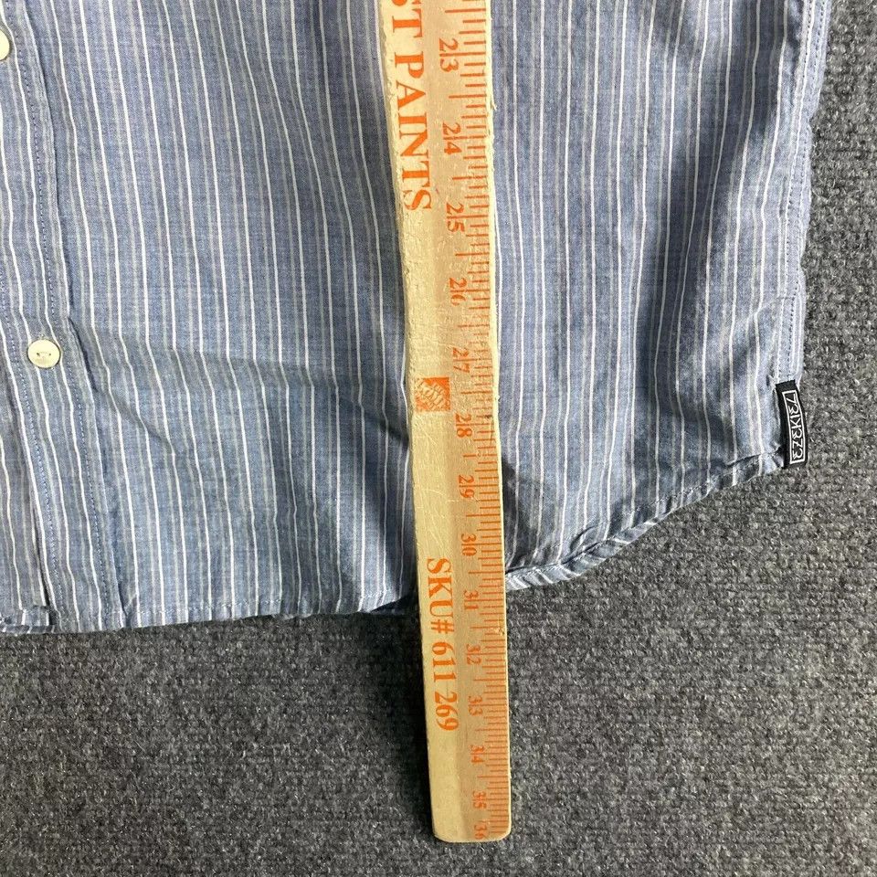 Ezekiel Ezekiel Button Down Shirt Men's XXL Short Sleeve 2XL Striped Size US XXL / EU 58 / 5 - 5 Thumbnail