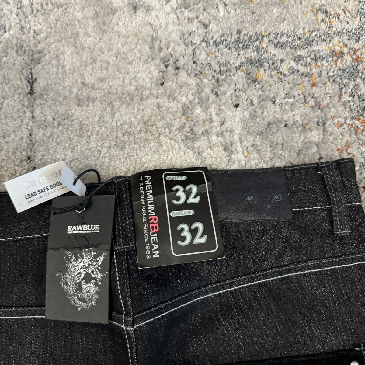 JNCO × Japanese Brand × Vintage Vintage Y2K Raw Blue baggy cybergoth jeans NWT Size US 32 / EU 48 - 4 Thumbnail