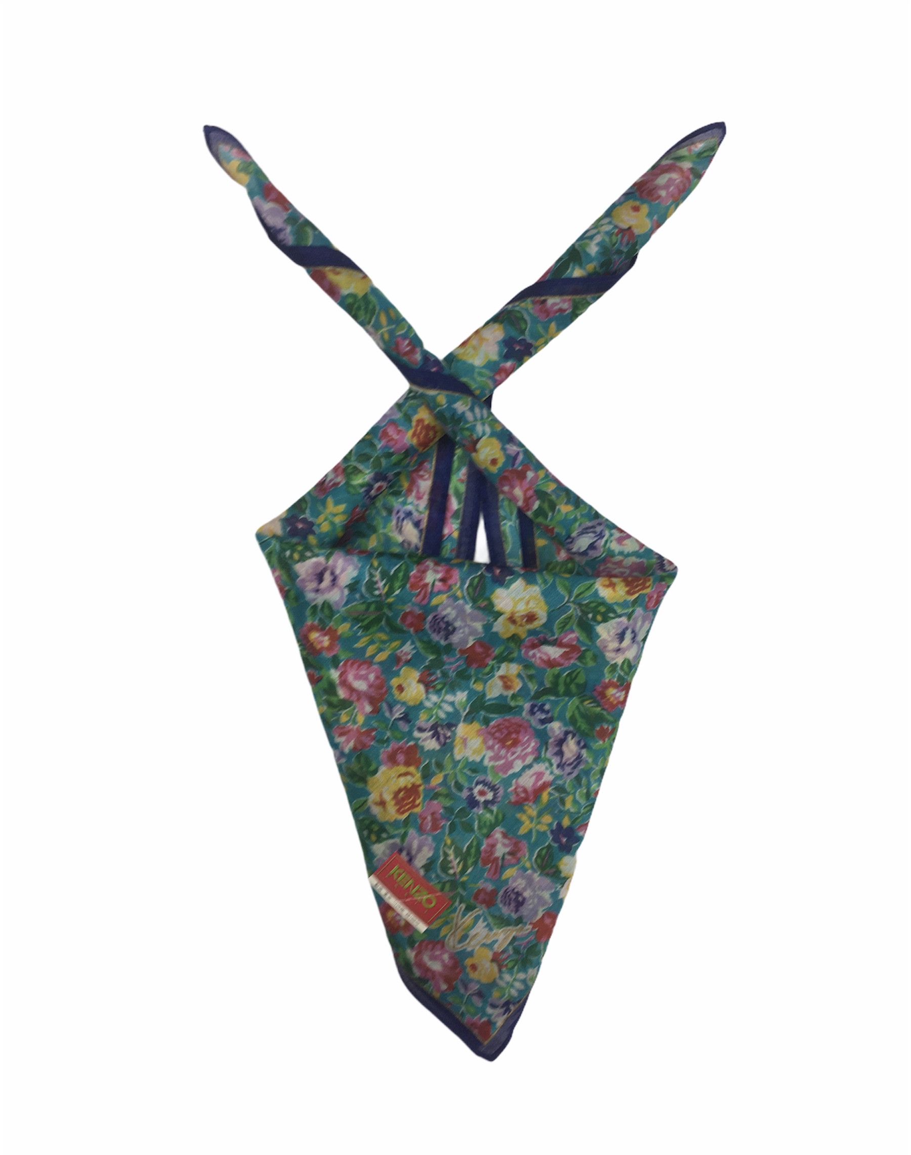 Kenzo Kenzo Floral Handkerchief / Bandana / Neckerchief HKC0201 Size ONE SIZE - 2 Thumbnail