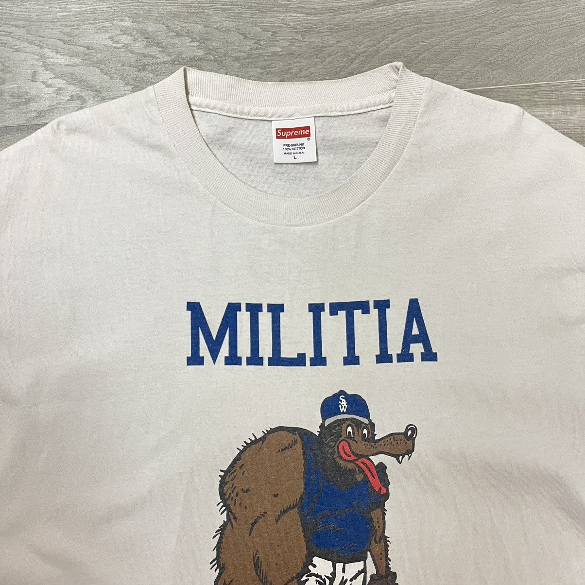 Other Supreme wtaps militia 2009 tee stussy fuct jordan nike sb Size US L / EU 52-54 / 3 - 4 Thumbnail