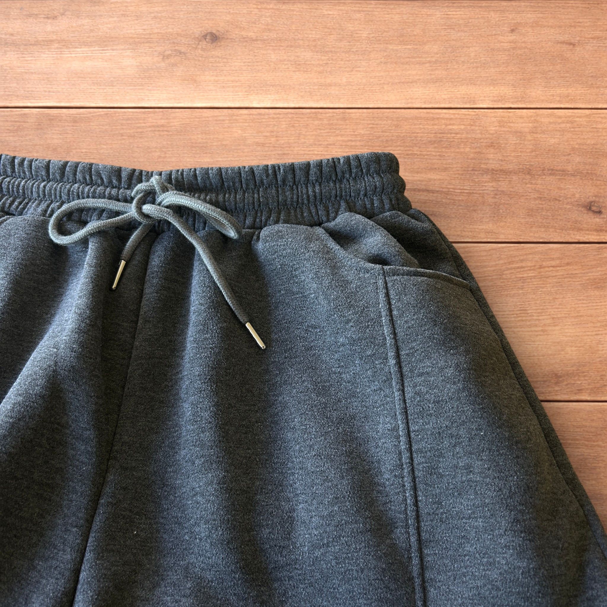 Japanese Brand Super baggy wide leg Korean joggers in dark grey. Size US 36 / EU 52 - 3 Thumbnail