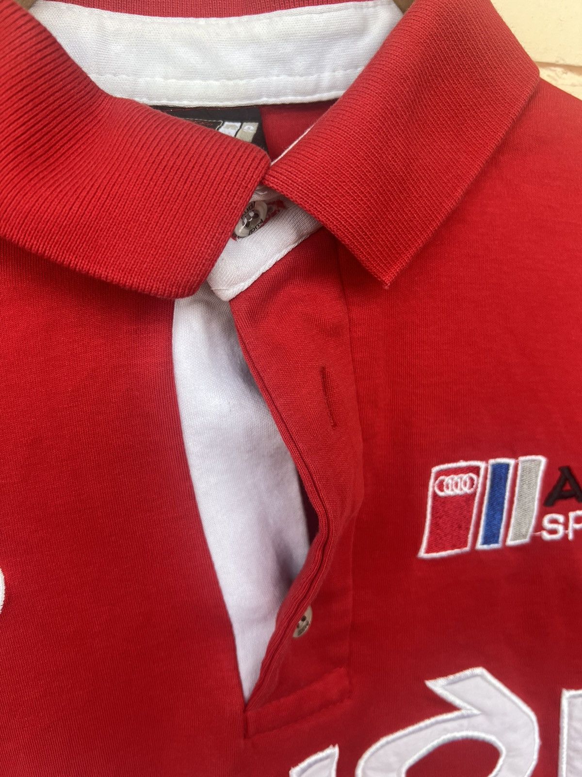 Audi Vintage Audi racing polo shirt big logo Size US S / EU 44-46 / 1 - 4 Thumbnail