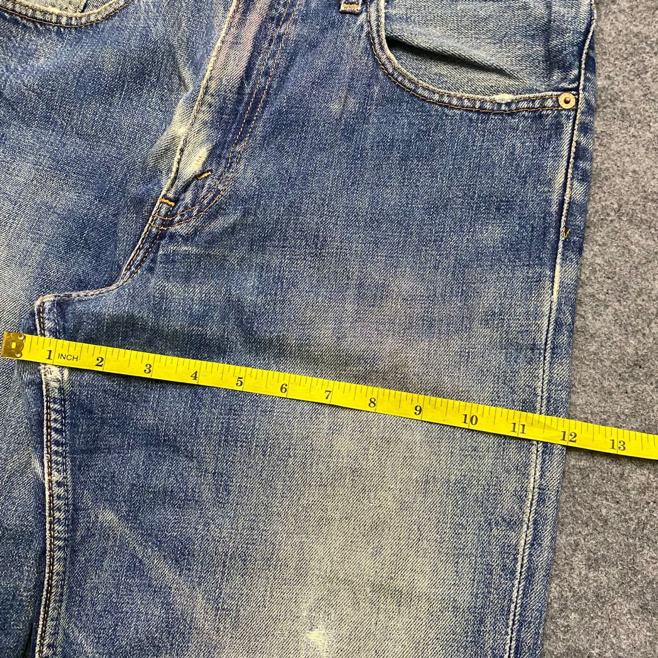 Levi's Vintage Clothing Vintage 90s Levis 508 Distressed denim Kurt Cobain Style Size US 32 / EU 48 - 4 Thumbnail