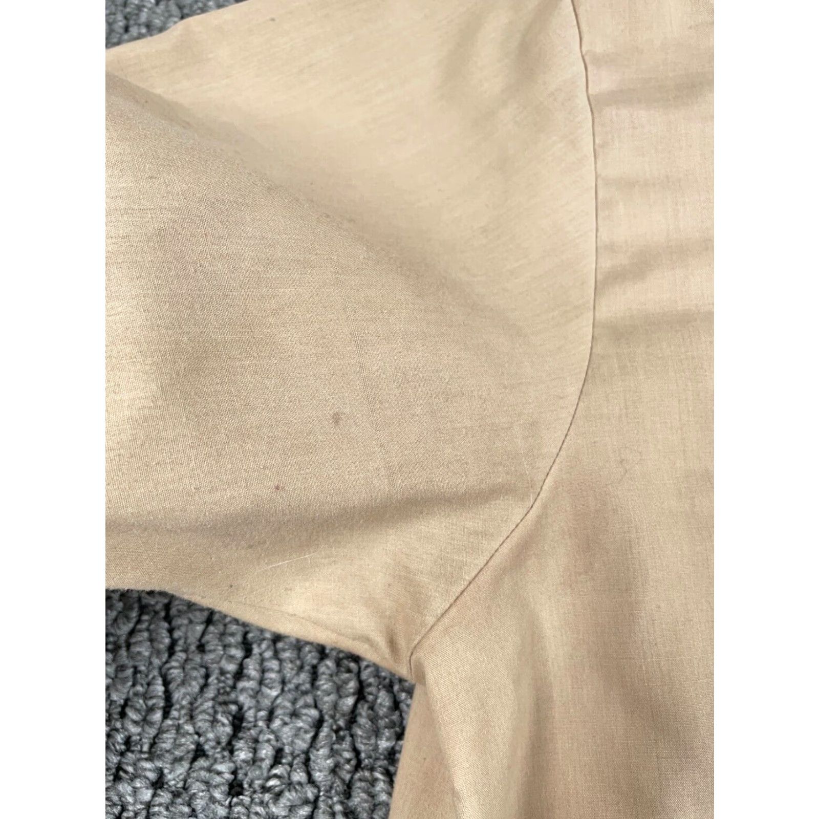 Haband VINTAGE Haband Guayabera Pleated Pocket Zip Up Shirt Adult XL Beige Cotton Blend Cuban Mafia Size US XL / EU 56 / 4 - 6 Thumbnail