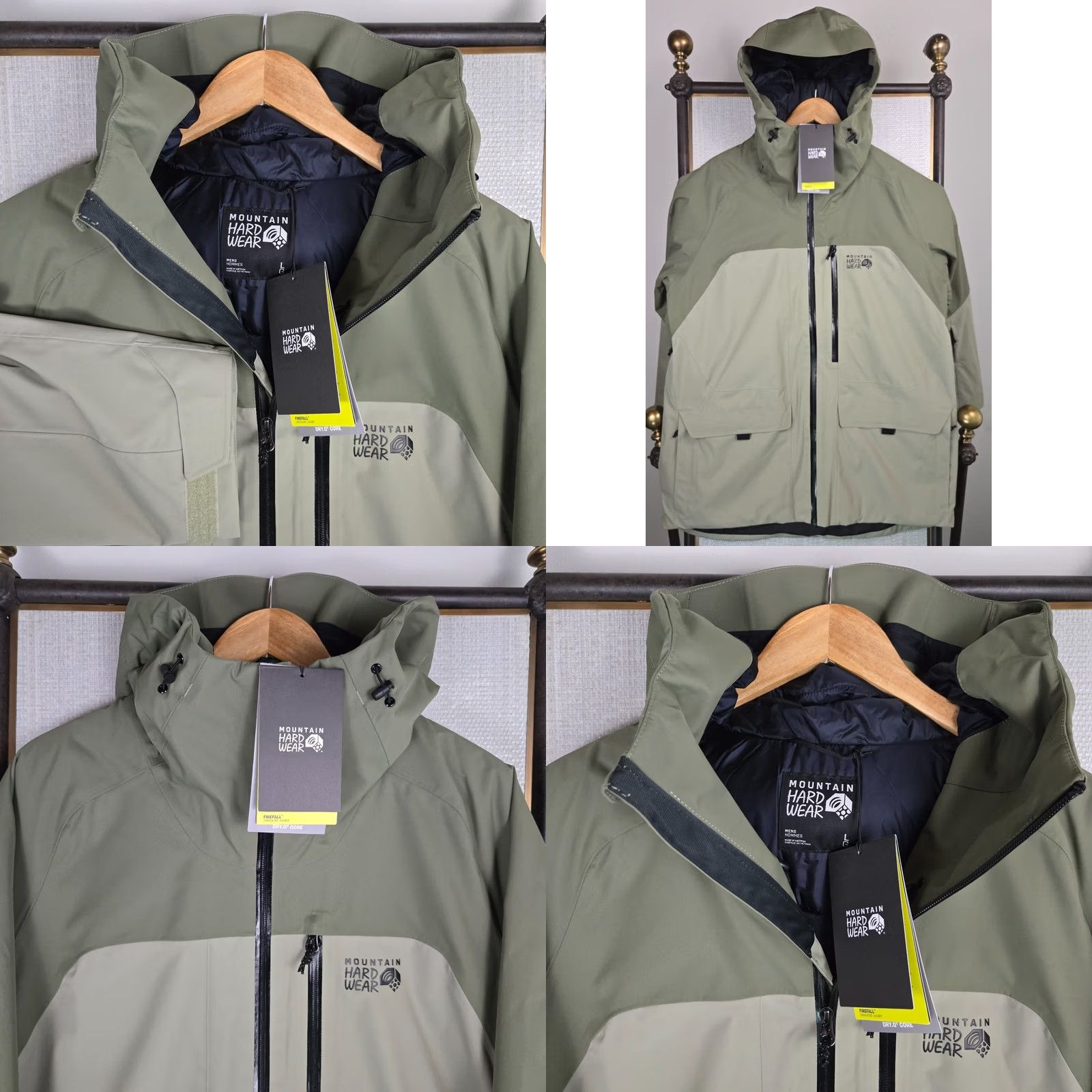 Mountain Hardwear Mountain Hardwear Mens Jacket Insulated Waterproof Hooded Winter Ski Coat Green Large Size US L / EU 52-54 / 3 - 10 Thumbnail