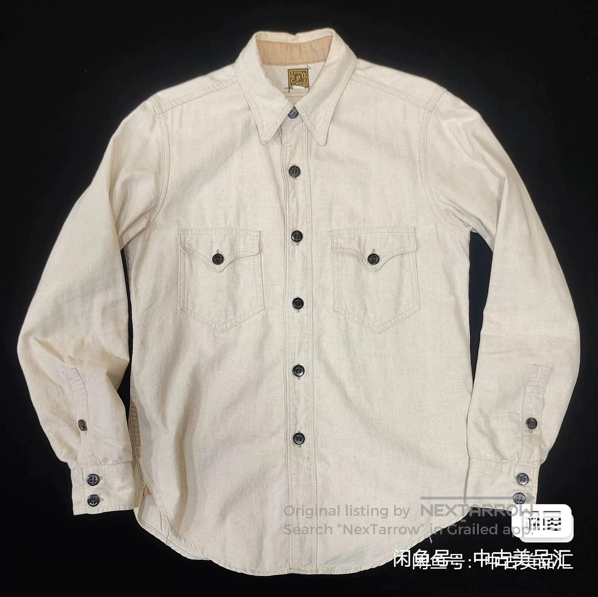 Freewheelers Freewheelers 1920 U.S. Navy C.P.O. Shirt. Size US M / EU 48-50 / 2 - 2 Thumbnail