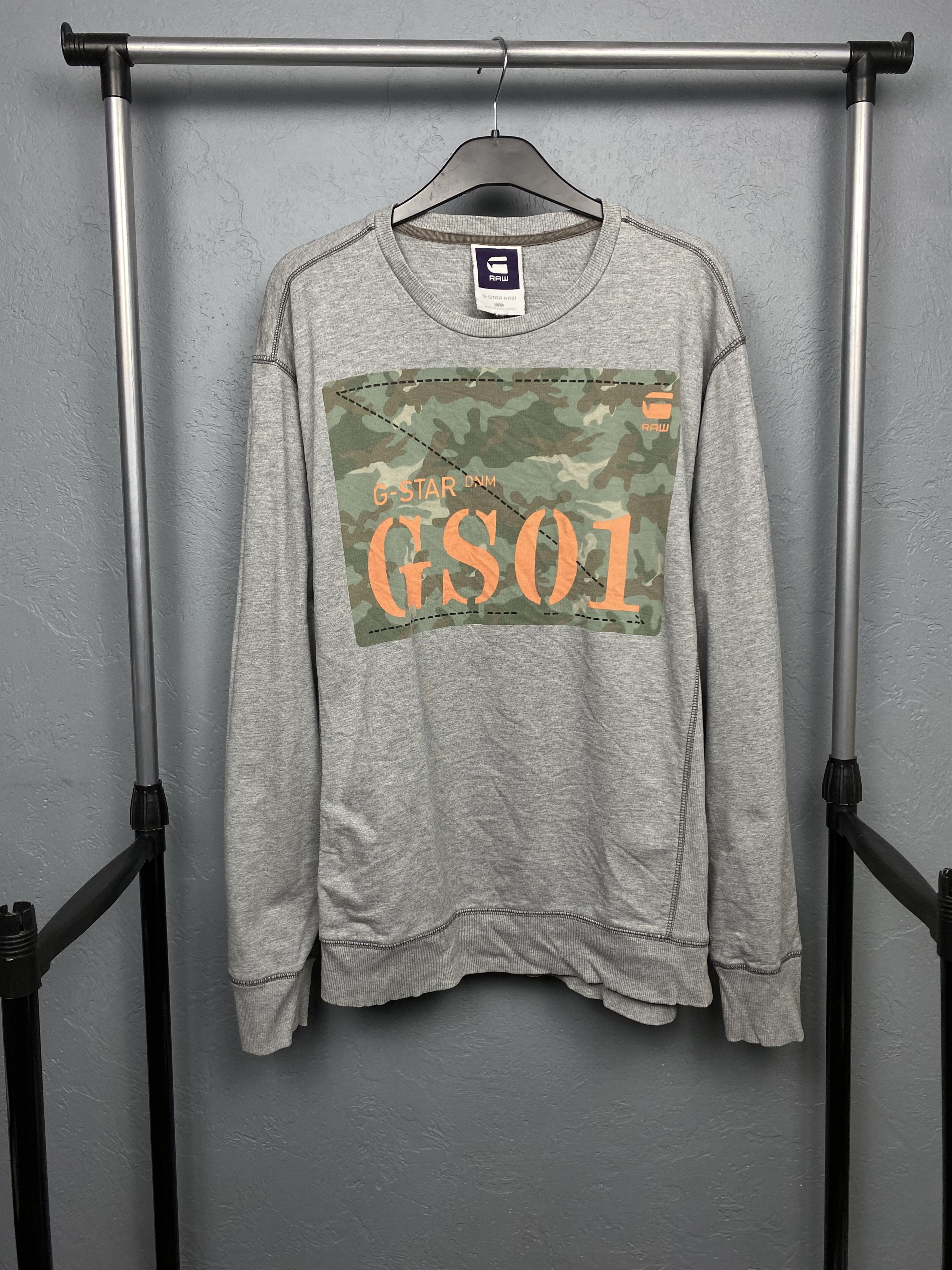 G-Star G Star Raw Mens Halo Knox Crew Neck Sweatshirt Size US XL / EU 56 / 4 - 1 Thumbnail