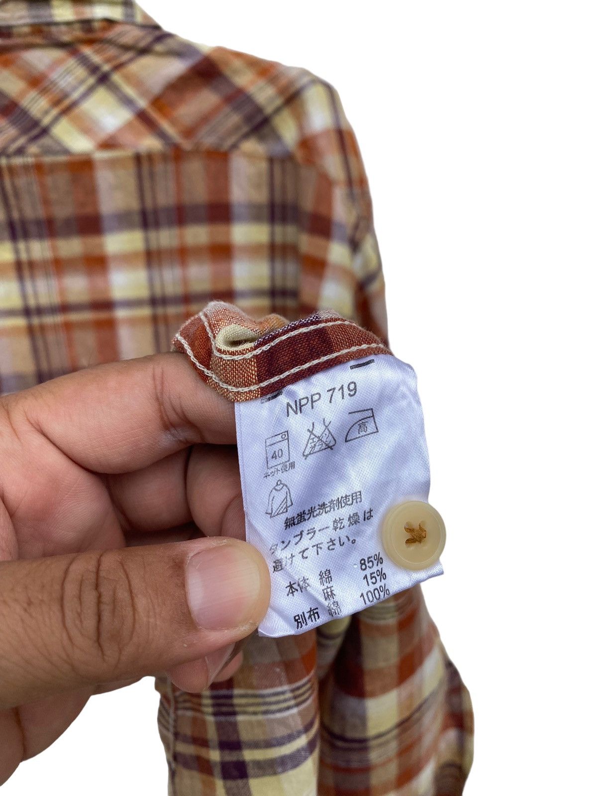 Japanese Brand Kansai Checkered Shirt Size US XXL / EU 58 / 5 - 4 Thumbnail