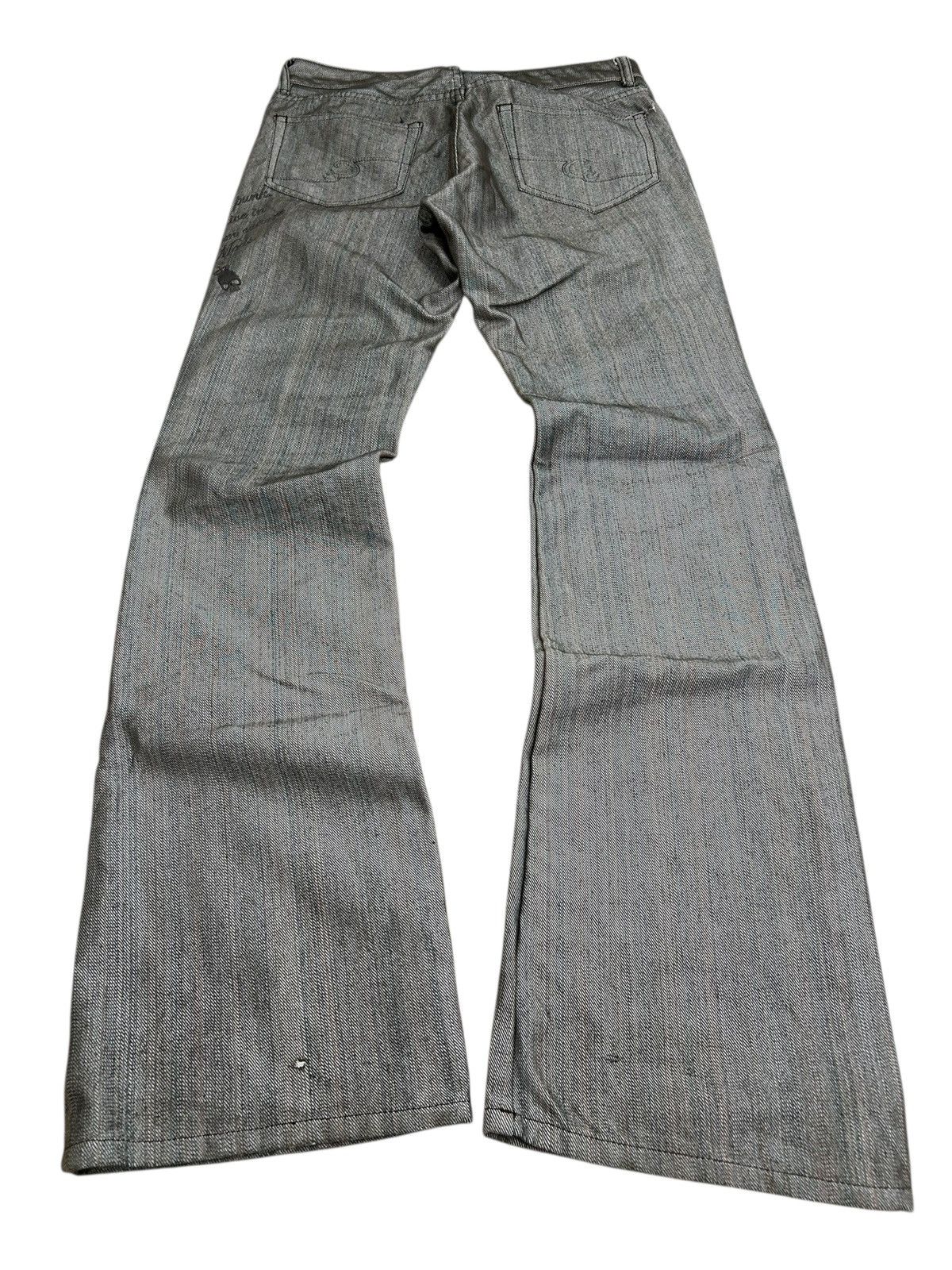 GOSTAR DE FUGA Flare Custom Culture Jean Unique Colour Retro Punk 90s Scene Size US 29 - 2 Thumbnail