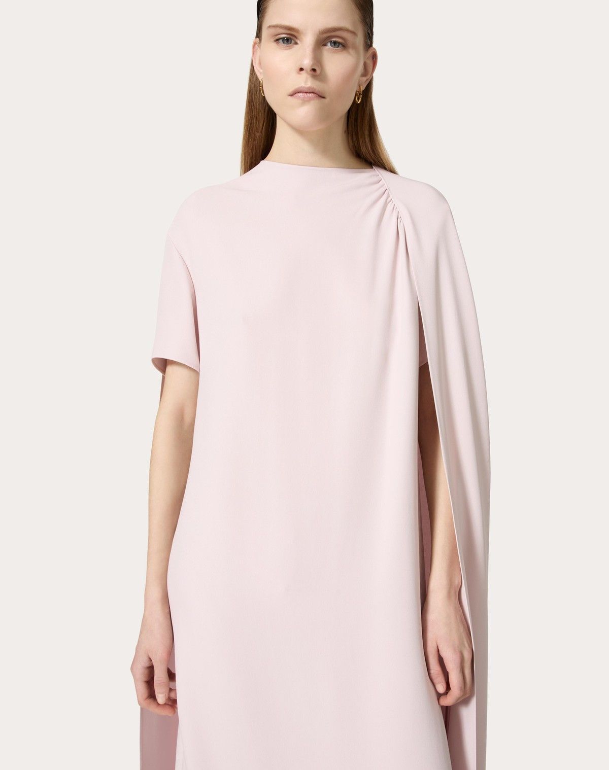 Valentino o1s1wg110525 Cady Couture Midi Dress in Grey Size S / US 4 / IT 40 - 5 Thumbnail