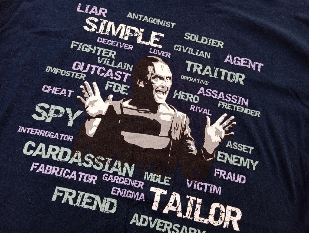 Other Star Trek Deep Space Nine Garak 👽 TV Series Tshirt 🍿📺 Size US L / EU 52-54 / 3 - 1 Thumbnail