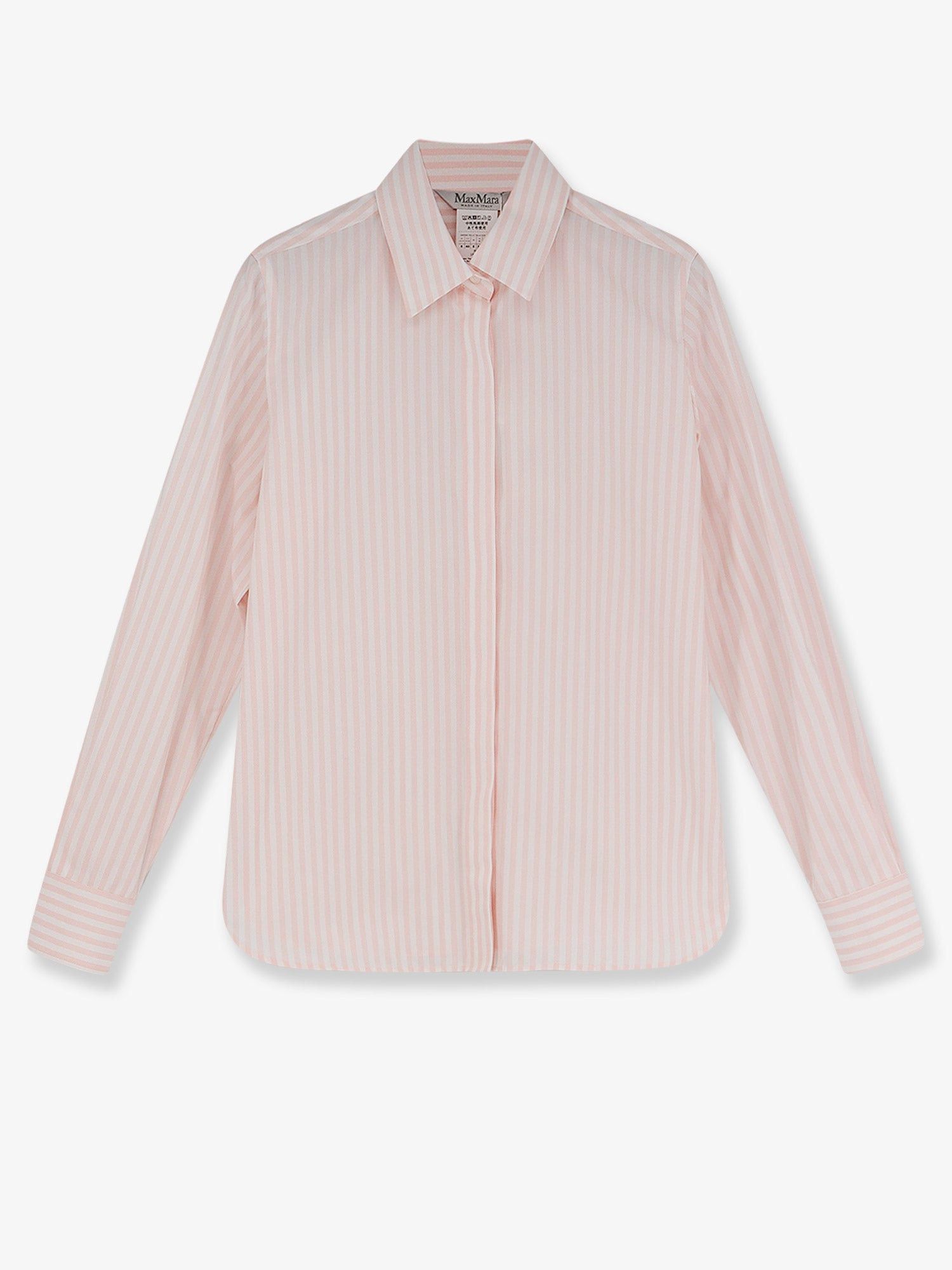 Max Mara Mxmaccenni Striped Cotton Shirt Size M / US 6-8 / IT 42-44 - 1 Thumbnail