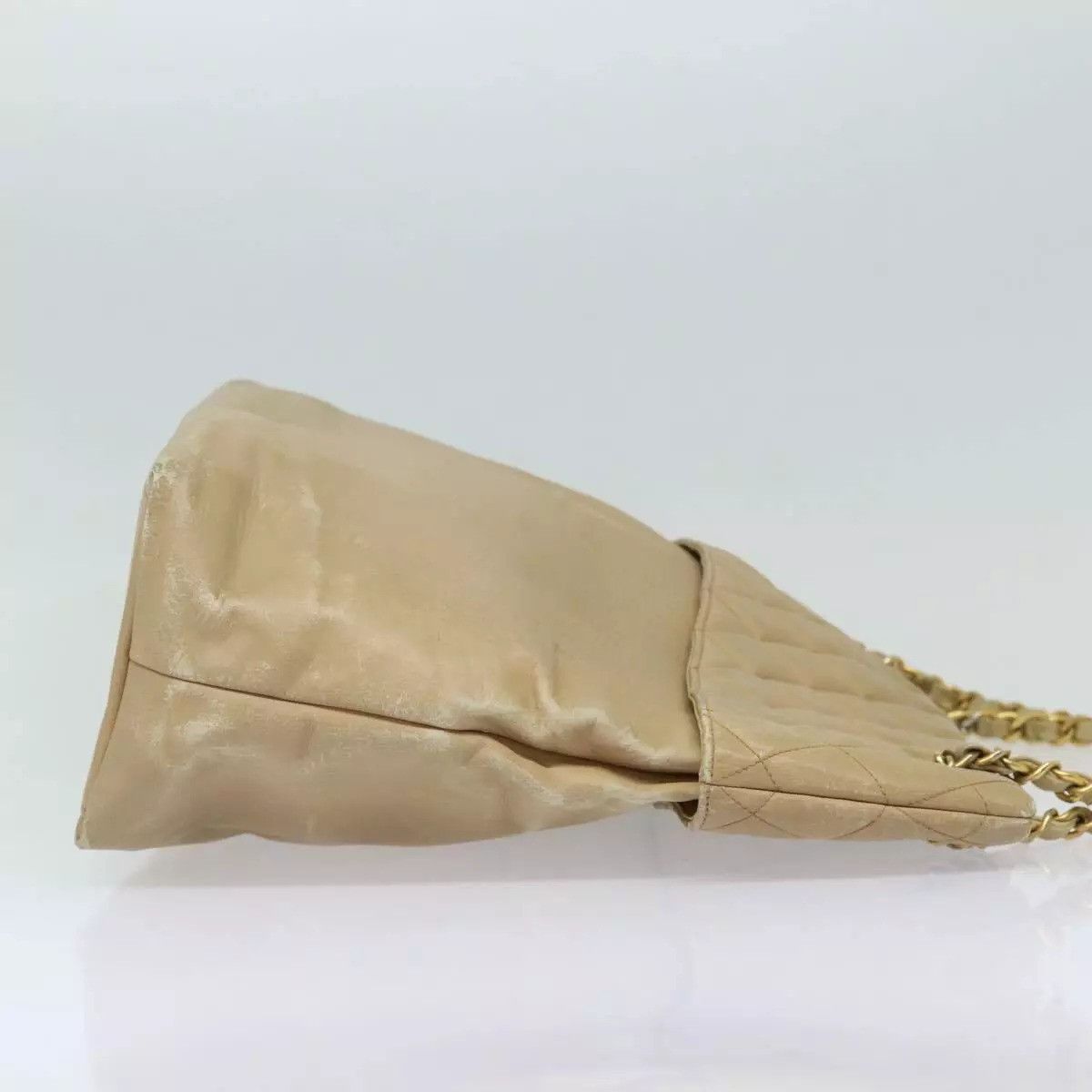 Chanel CHANEL Matelasse Chain Tote Bag Leather Beige Size ONE SIZE - 16 Thumbnail