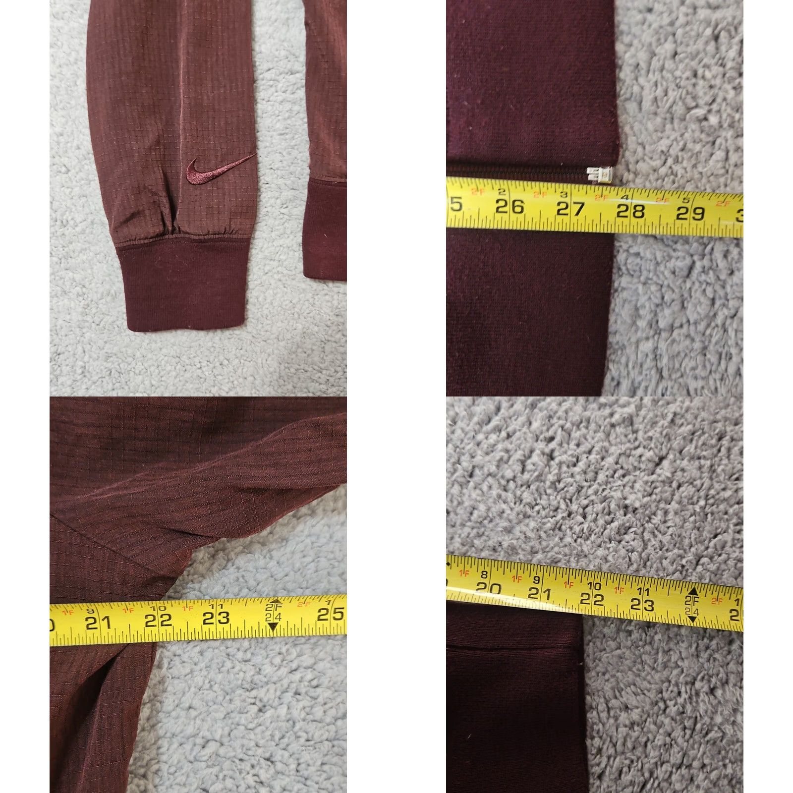 Nike Nike Hoodie Full Zip Maroon Red XL Men's Size US XL / EU 56 / 4 - 8 Thumbnail