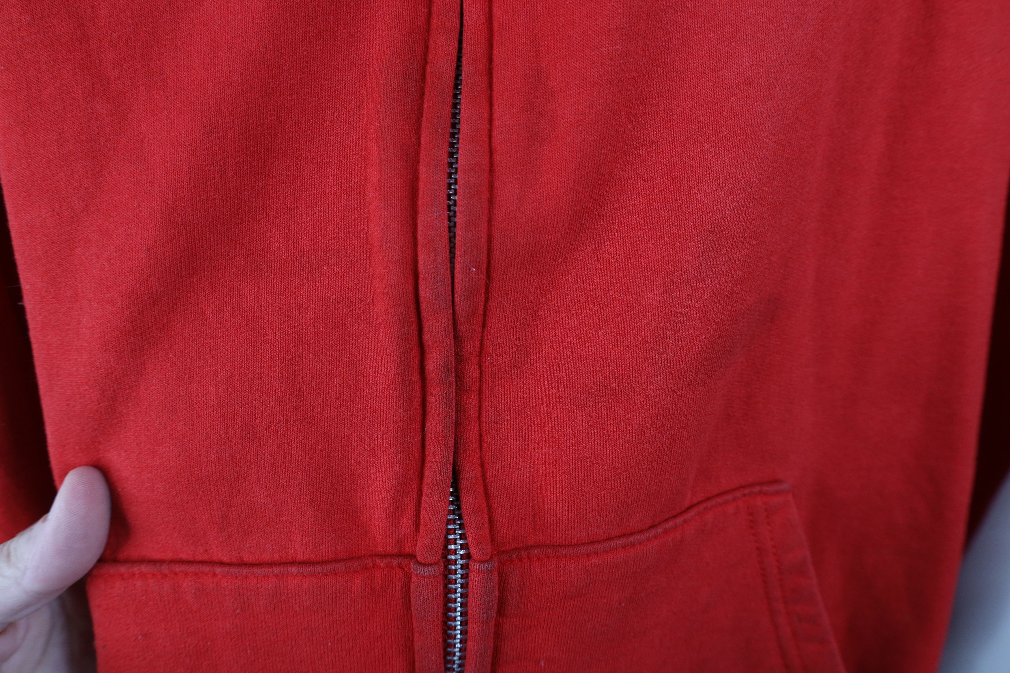 Vintage Vintage 90s Streetwear Blank Full Zip Hoodie Sweatshirt USA Size US XXL / EU 58 / 5 - 4 Thumbnail