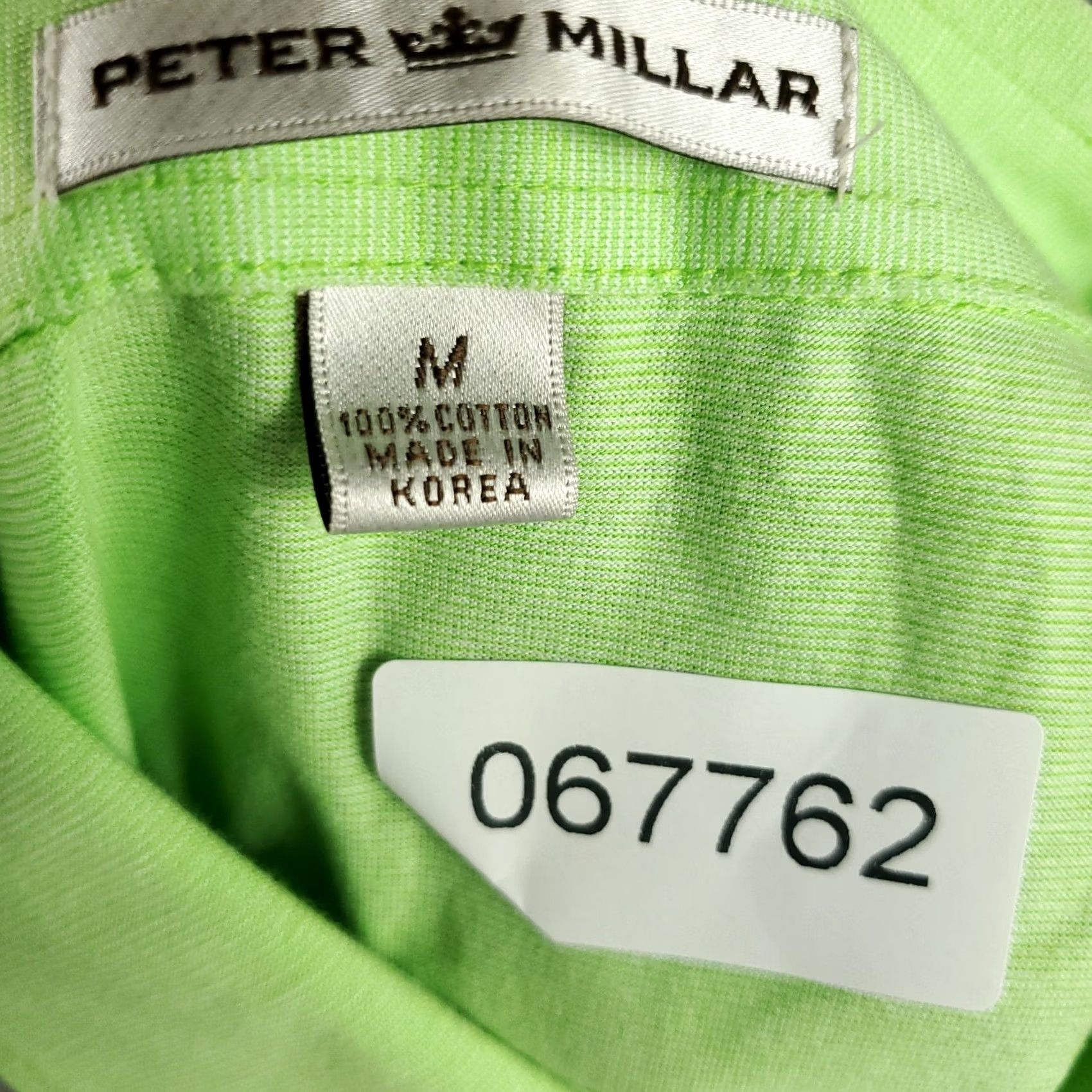 Peter Millar Peter Millar Polo Shirt Mens Size Medium Green Cotton Golf Short Sleeve Polo Shirt Mens Green Cotton Golf Short Sleeve Nike Size US M / EU 48-50 / 2 - 7 Thumbnail