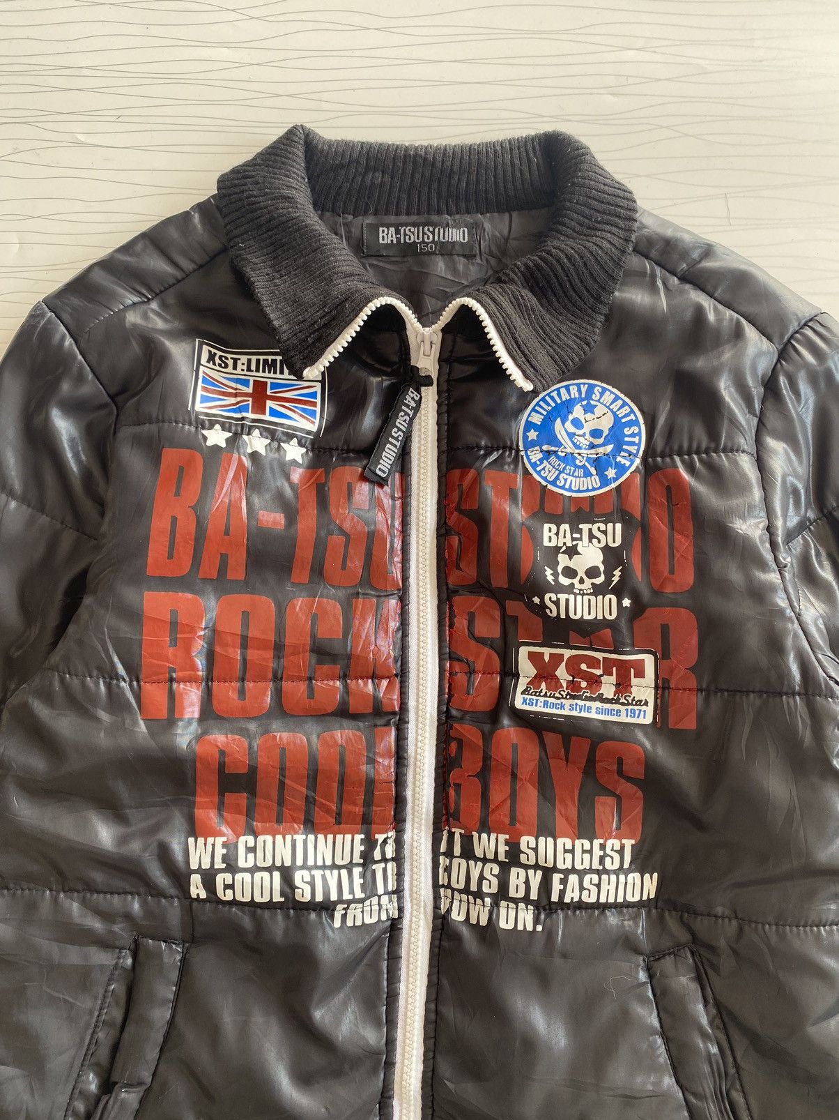 If Six Was Nine × Japanese Brand × Le Grande Bleu (L.G.B.) Batsu Studio Patches Skulls Rockstar Military Hooded Jacket Size US L / EU 52-54 / 3 - 7 Thumbnail