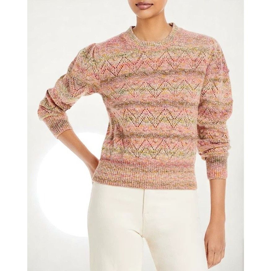 Vanessa Bruno Vanessa Bruno Sissi Popcorn Knit Sweater Small Pink Crew Size S / US 4 / IT 40 - 6 Thumbnail