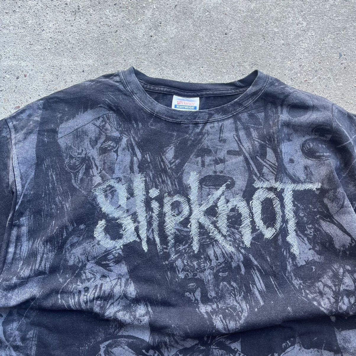 Affliction × Slipknot × Vintage Vintage 00’s Slipknot Metal full OverPrint Band tee hanes Size US XL / EU 56 / 4 - 3 Thumbnail