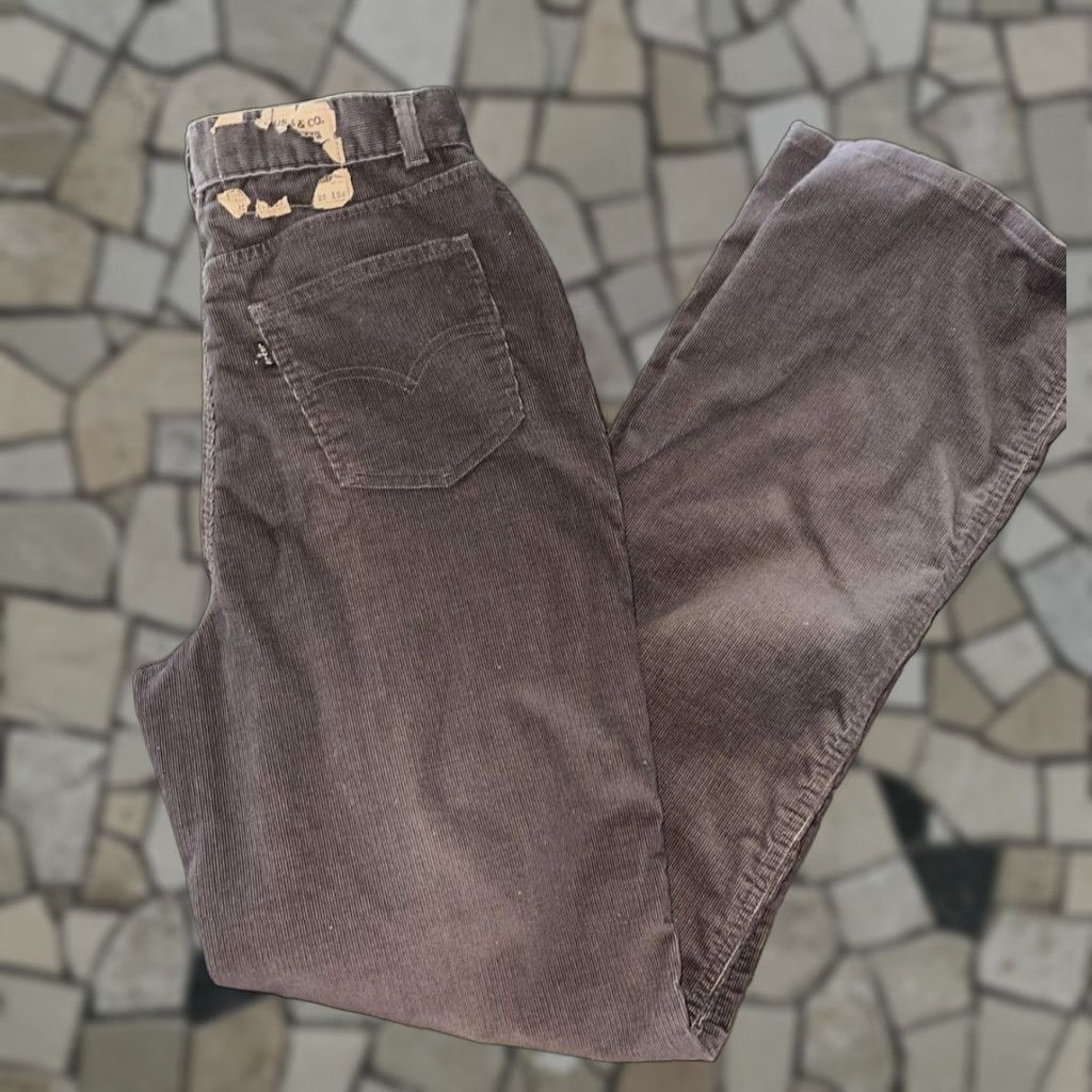 VINTAGE Levi's Corduroy Pants 27x34 Brown Grunge Southwestern Mens