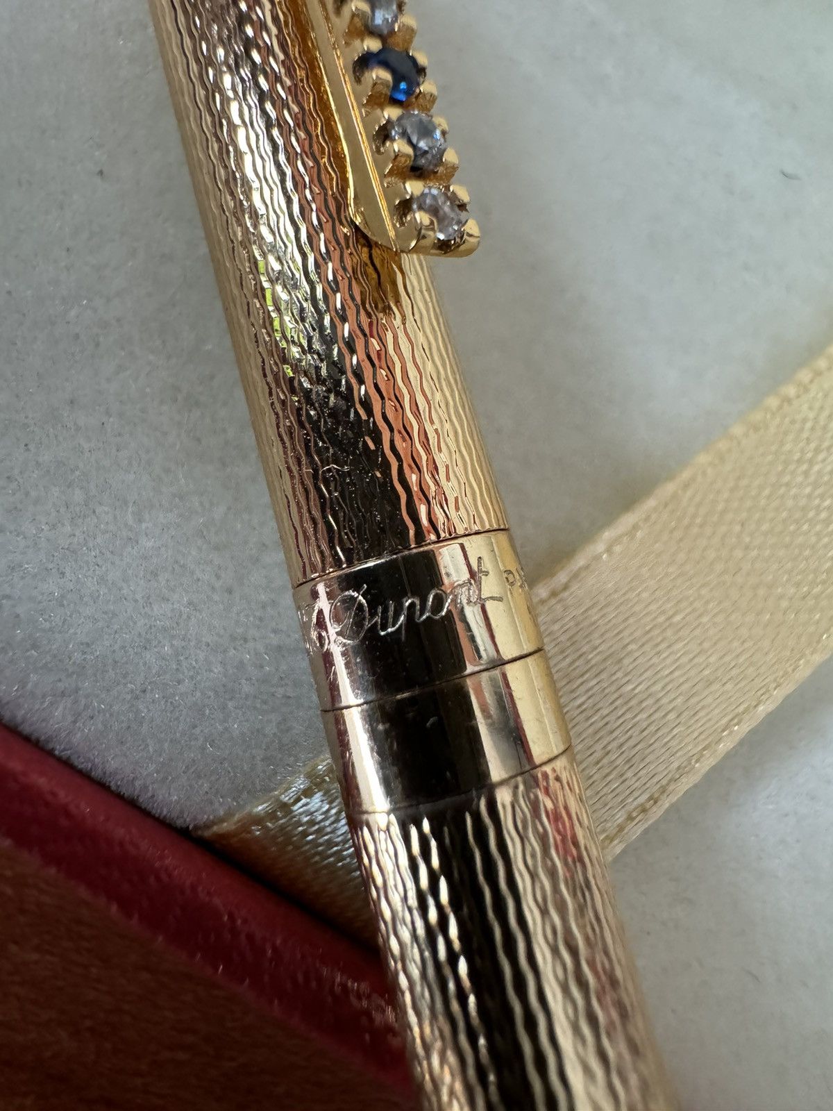 S.T. Dupont S.T DUPONT LAQUE DE CHINE GOLD DIAMOND SAPPHIRE ROLLERPEN Size ONE SIZE - 14 Thumbnail