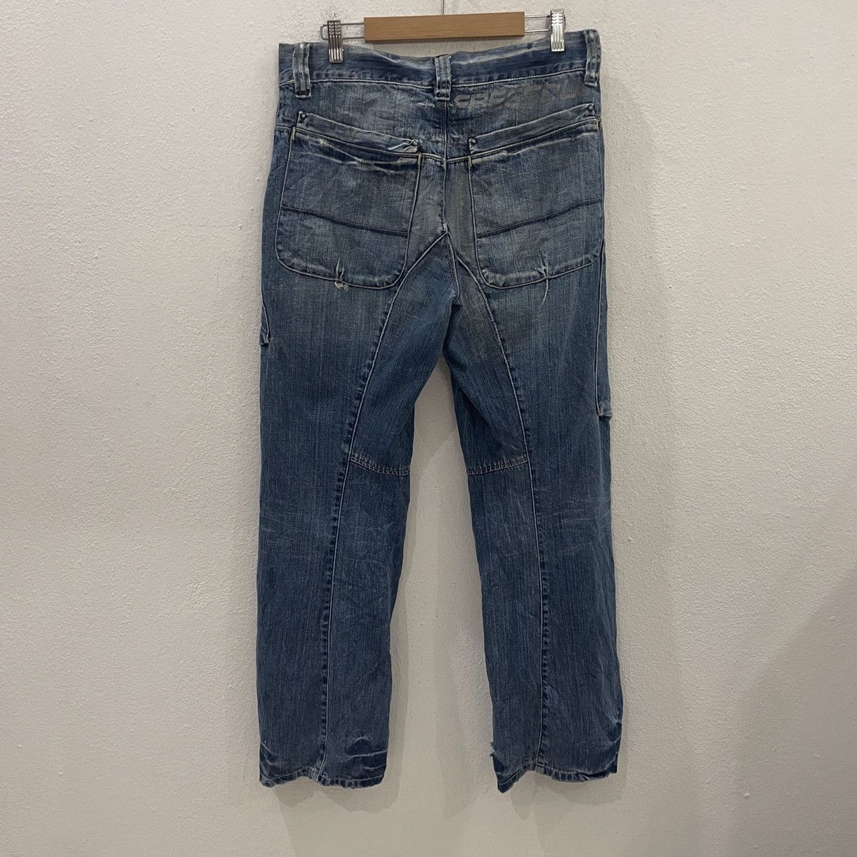 Japanese Brand Vintage Freesoul Tactical Distressed Denim Jeans Size US 32 / EU 48 - 8 Thumbnail