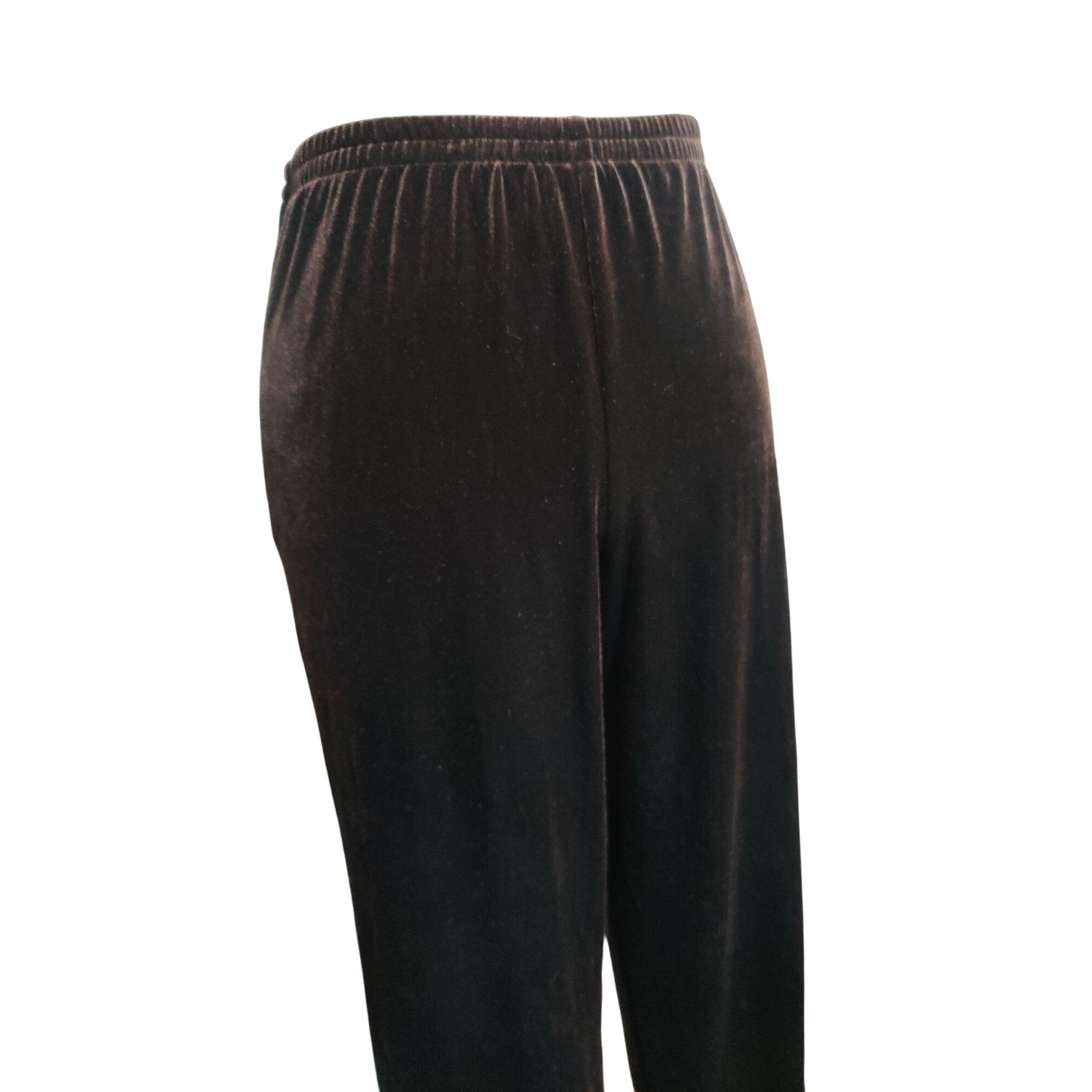 Other R&M Richards L Womens Pants Brown Velour Pull On Straight Le Size 30" / US 8 / IT 44 - 11 Thumbnail