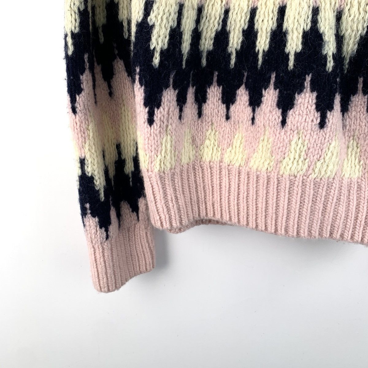 Gucci Gucci Color-block Fair Isle Long Sleeve Knit Sweater K26WX Size XS / US 0-2 / IT 36-38 - 4 Thumbnail