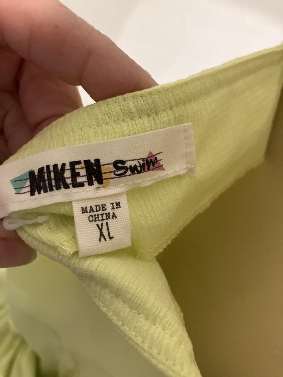Other NWT Miken Swim Yellow Button Front Spaghetti Strap Dress Size XL / US 12-14 / IT 48-50 - 6 Thumbnail