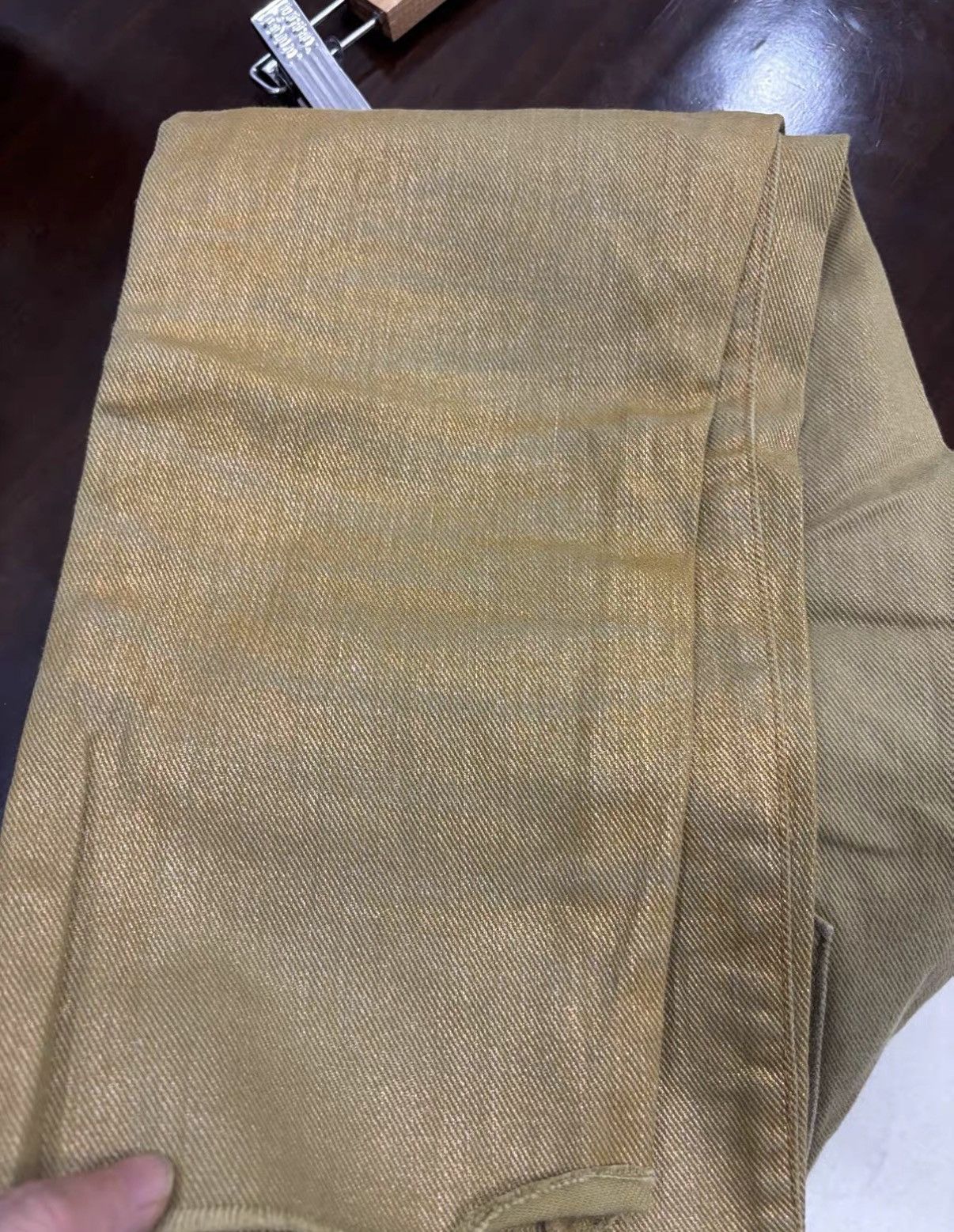 Dior Dior Hedi Slimane Era Gold Paint Jeans J2 Size US 29 - 9 Thumbnail