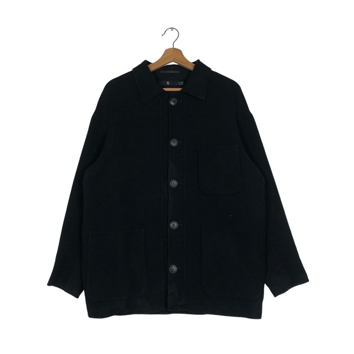 Japanese Brand 🔥VINTAGE WOOL BUTTON JACKET BIKER J+ By JILL SANDER Size US S / EU 44-46 / 1 - 3 Thumbnail