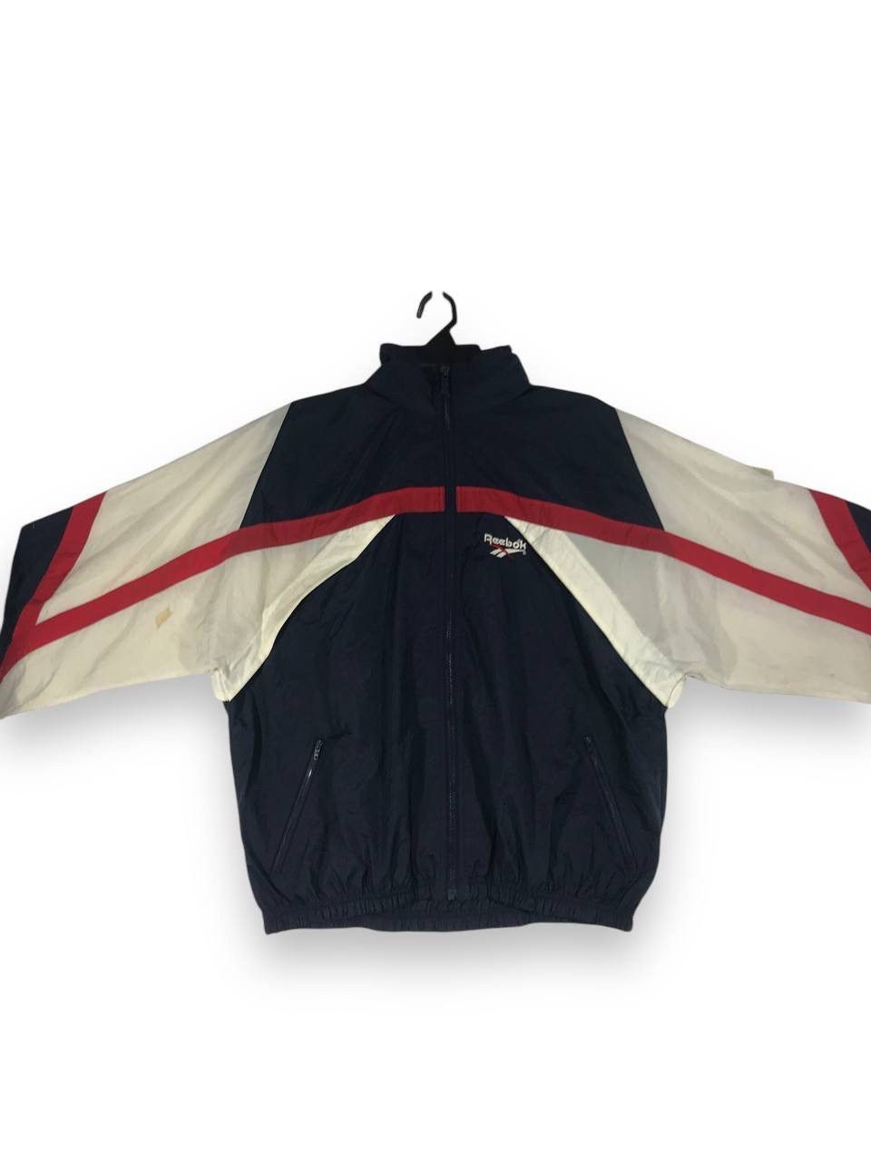 Reebok vintage reebok windbreaker big logo Size US M / EU 48-50 / 2 - 2 Thumbnail