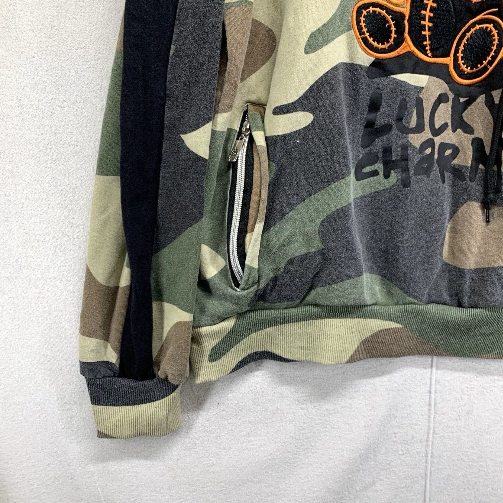 Vintage VINTAGE BKYS Hoodie Unisex Adults Small Camo Streetwear Long Sleeve Pullover Heavyweight Pockets Art Logo Size US S / EU 44-46 / 1 - 6 Thumbnail