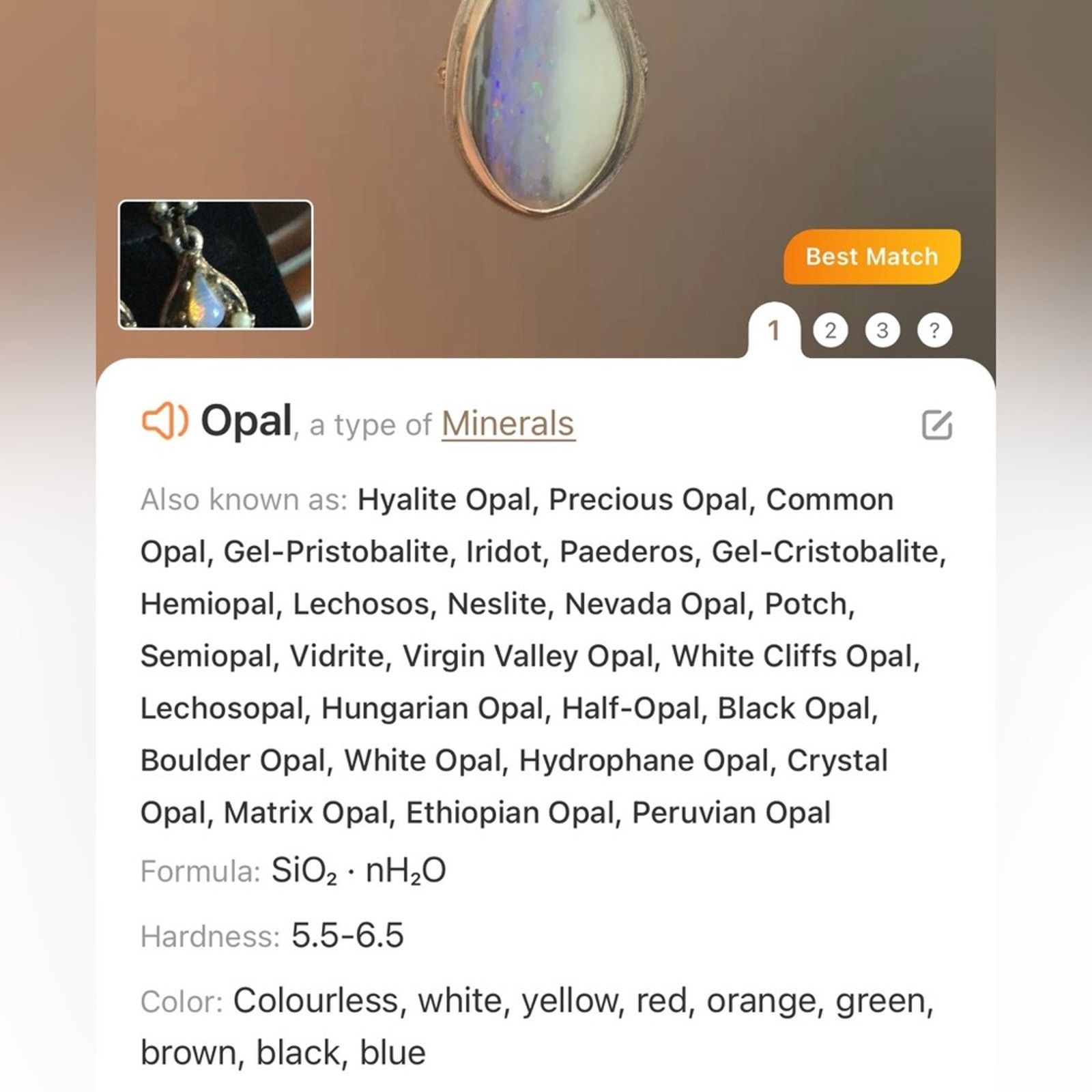 Other Antique teardrop opalite amethyst mini pearl earrings Size ONE SIZE - 8 Thumbnail
