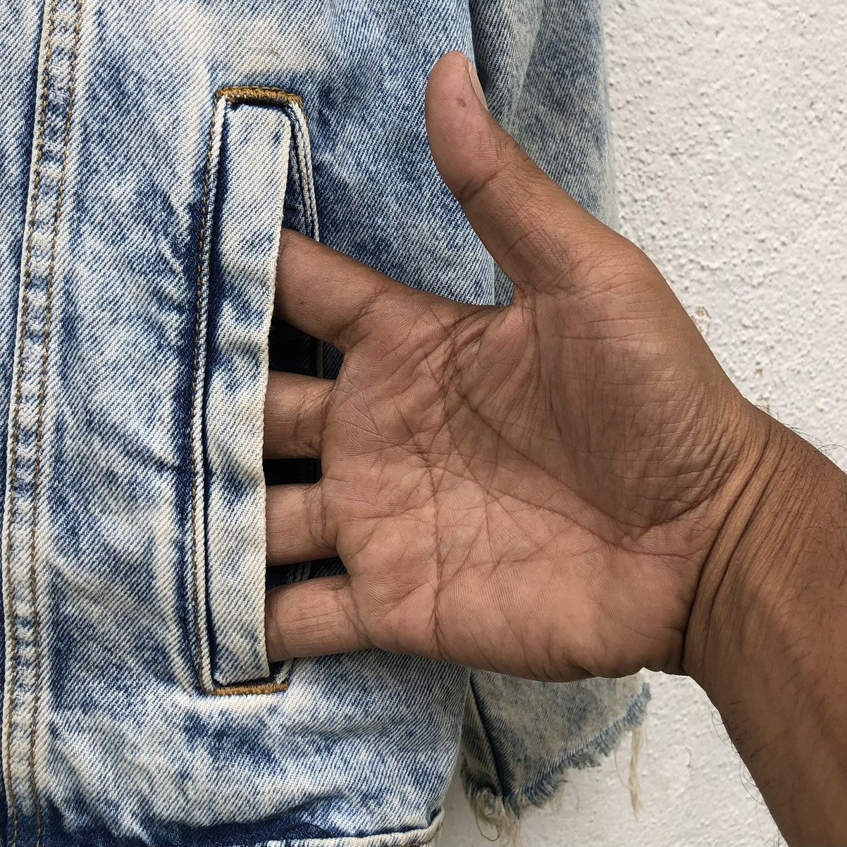 H&M DIVIDED H&M Jeans Distressed Wash Blue Denim Jacket Size US L / EU 52-54 / 3 - 11 Thumbnail