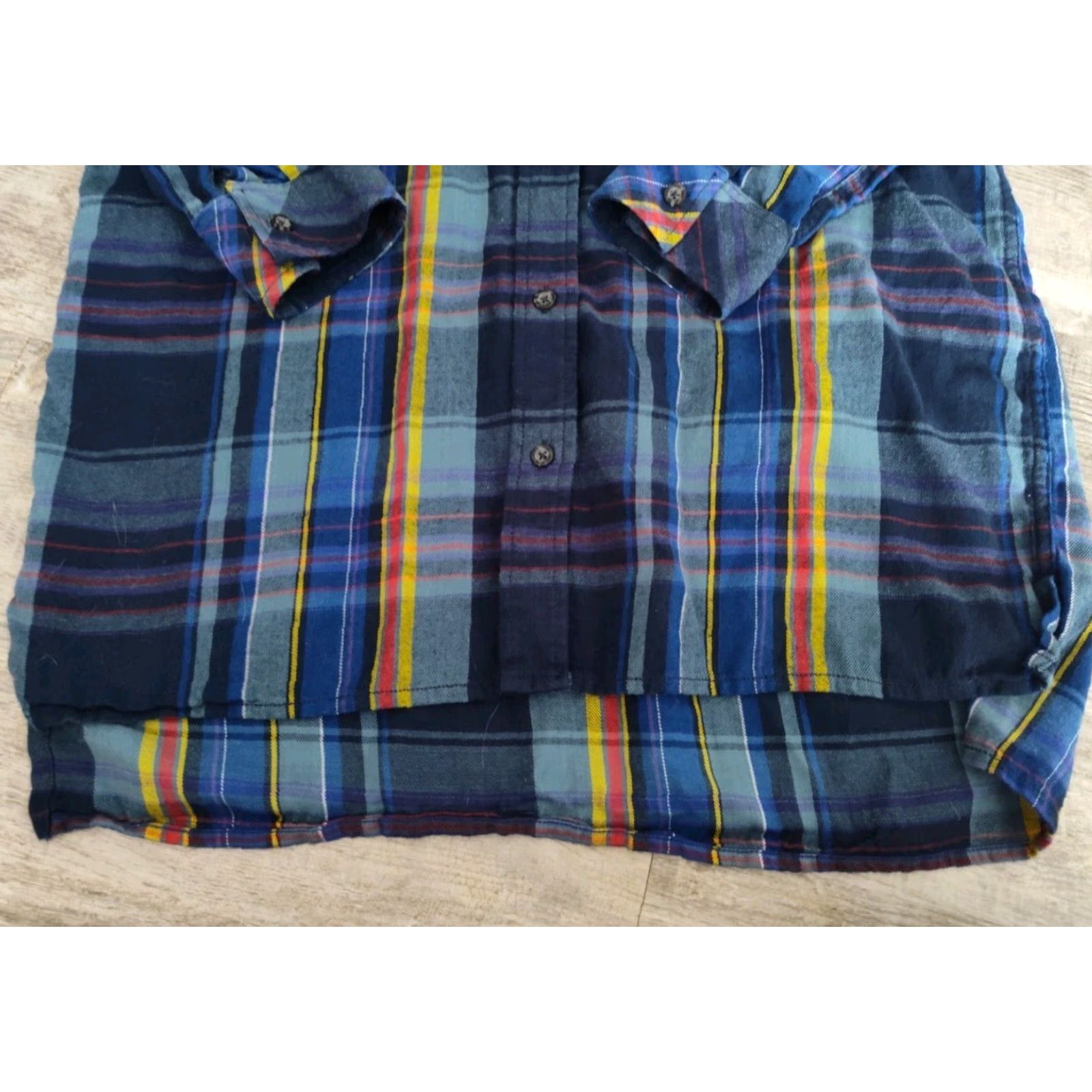 KAVU VINTAGE KAVU Women's Plaid Flannel Shirt Casual Outdoor Hiking Blue Yellow Red Size Small Size S / US 4 / IT 40 - 3 Thumbnail