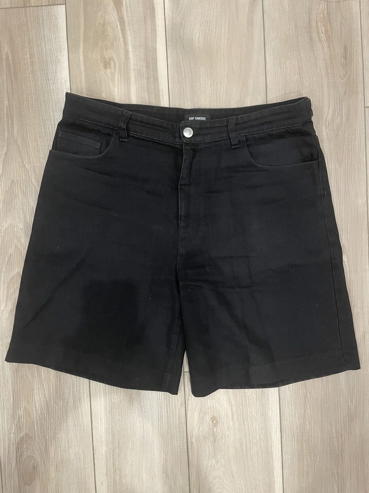 Raf Simons RAF SIMONS SS19 Chrome Patch Denim Shorts Size US 33 - 2 Thumbnail