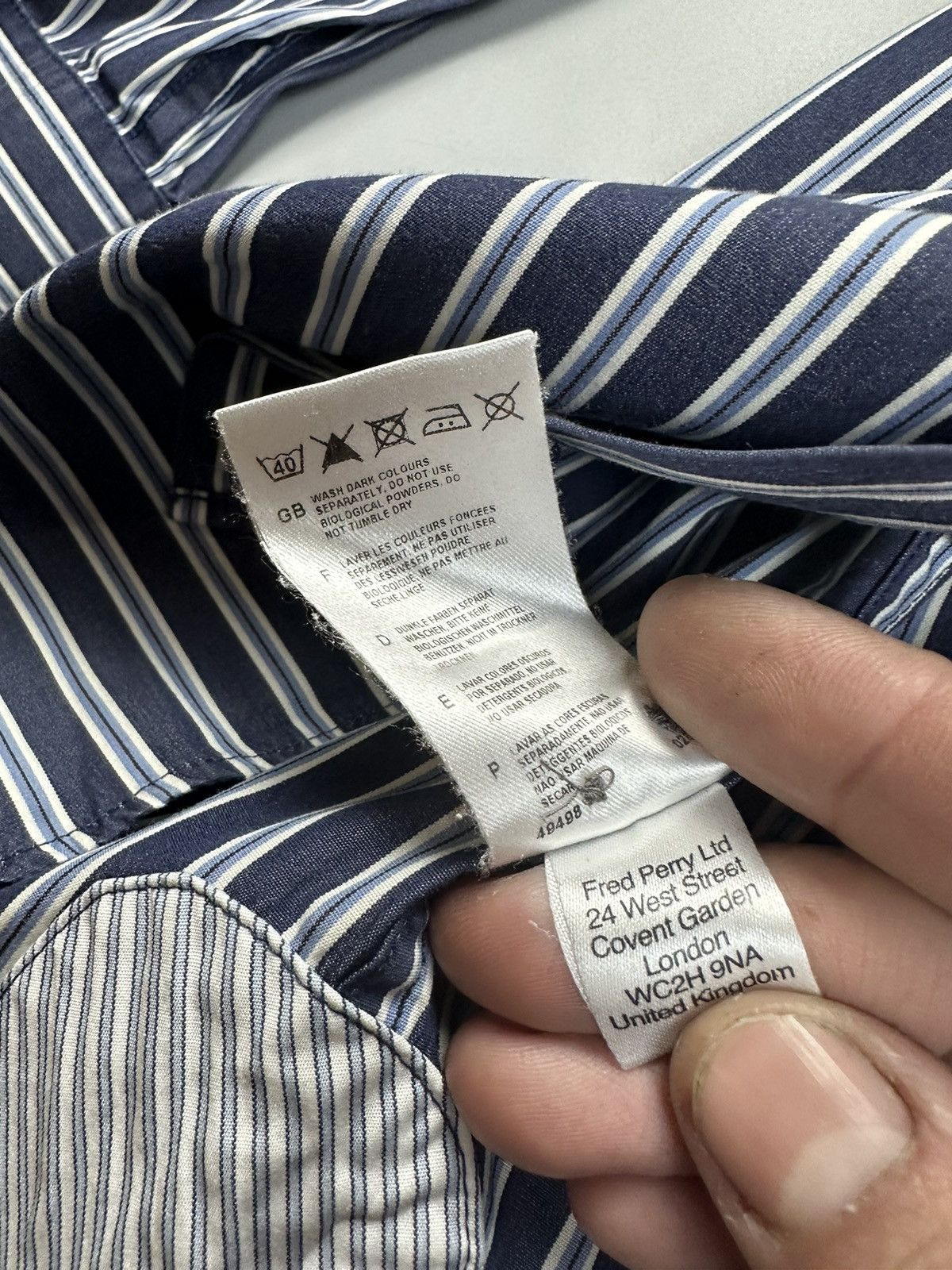Fred Perry Fred Perry VTG triple stripe button shirt Size US M / EU 48-50 / 2 - 5 Thumbnail