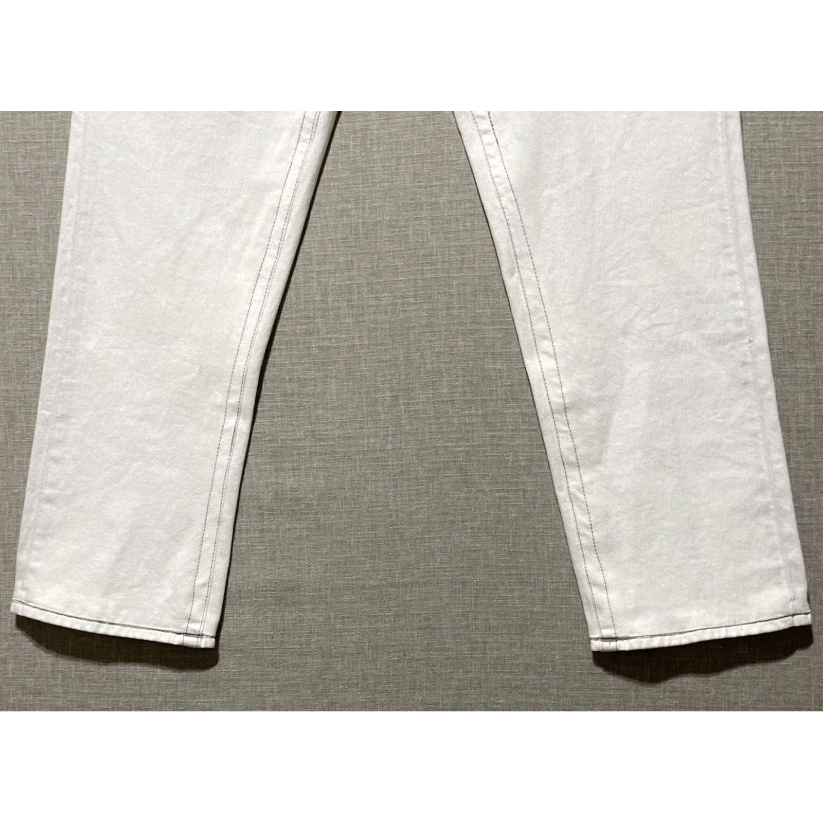 True Religion True Religion Jeans Women's Straight 40X31 White Gray Stitch Flap NEW 90s Logo USA Size 26" / US 2 / IT 38 - 2 Thumbnail