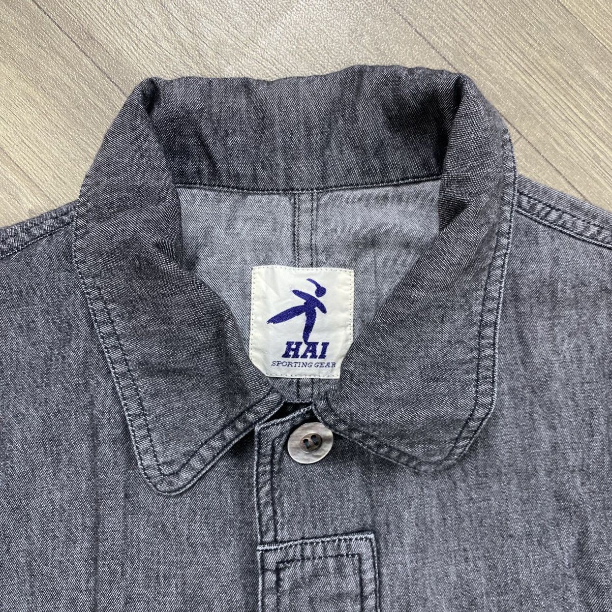 Hai Sporting Gear Vintage Hai Sporting Gear Issey Miyake Soft Denim Jacket Size US L / EU 52-54 / 3 - 4 Thumbnail